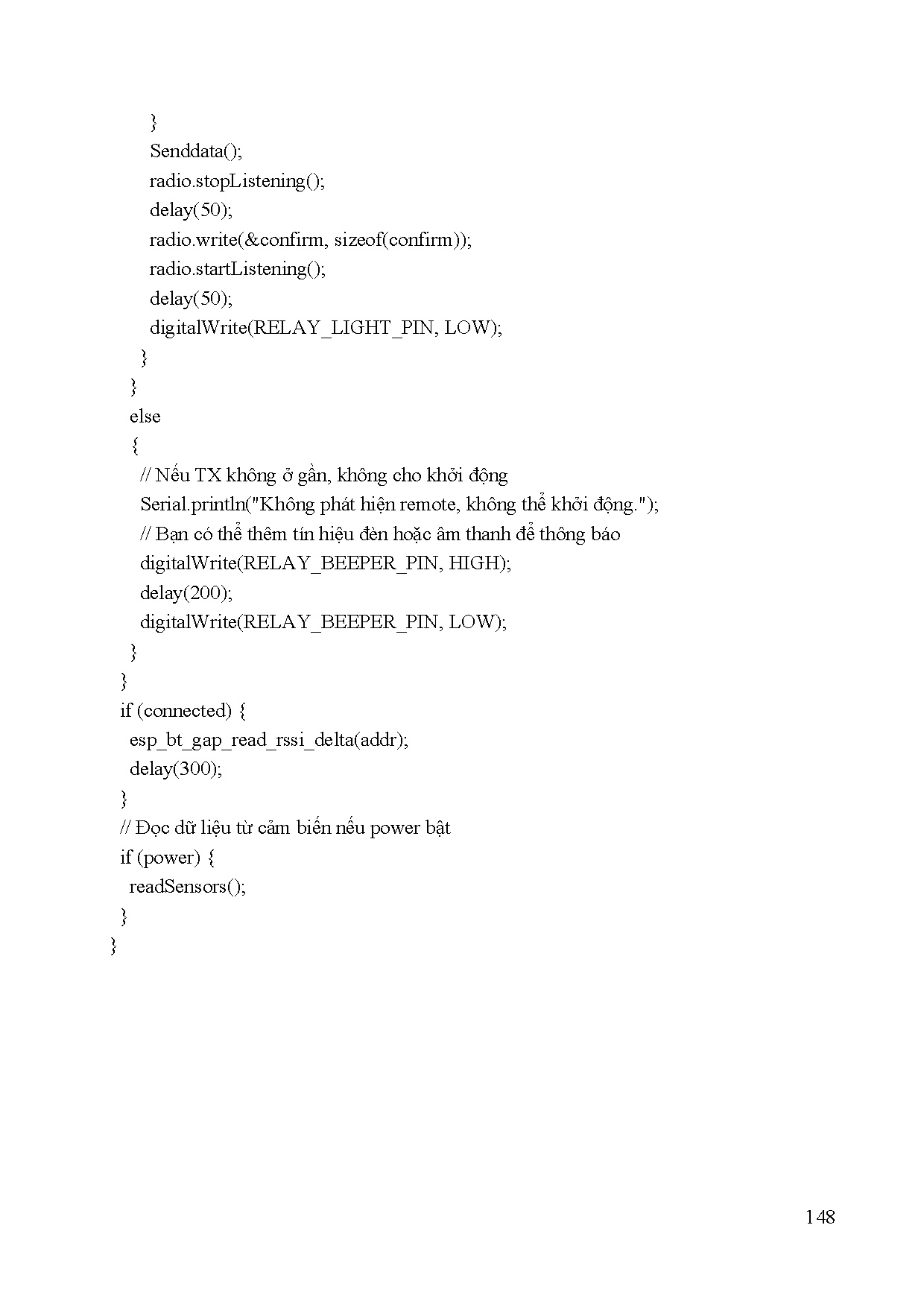 Đồ án tốt nghiệp - Nghiên cứu , thiết kế hệ thống khóa thông minh, kết hợp điều khiển BĐTTQBDCX ô T - Trang 168