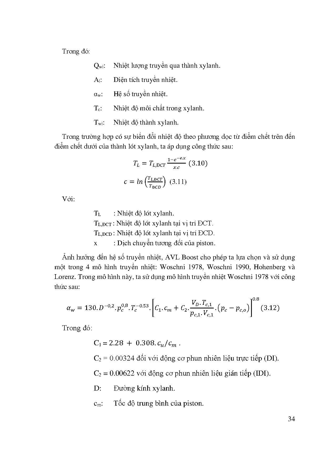 Đồ án tốt nghiệp - Nghiên cứu, đánh giá và mô phỏng các phương án giảm phát thải trên ĐCX 1 BPMAB - Trang 49