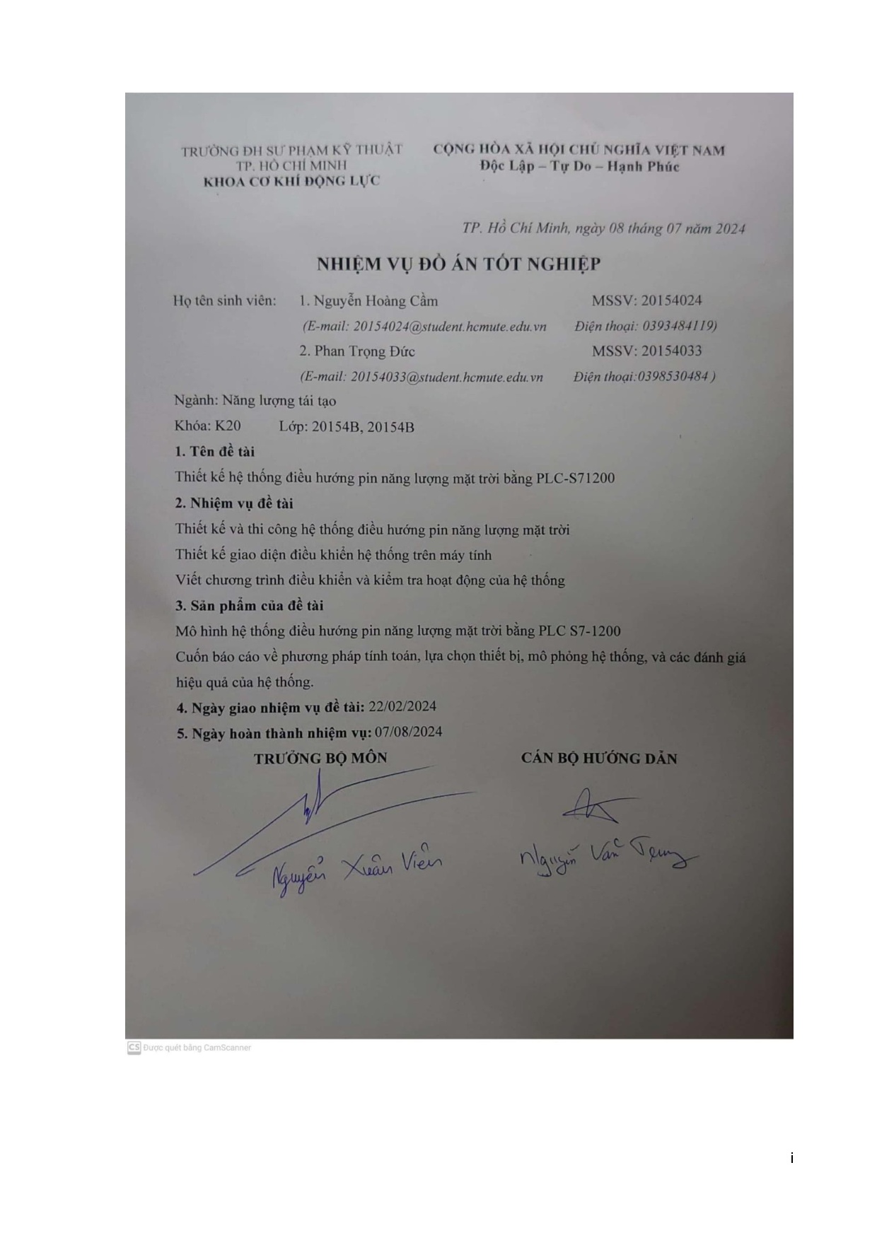 Đồ án tốt nghiệp - Thiết kế hệ thống điều hướng pin năng lượng mặt trời bằng PLC S7-1200