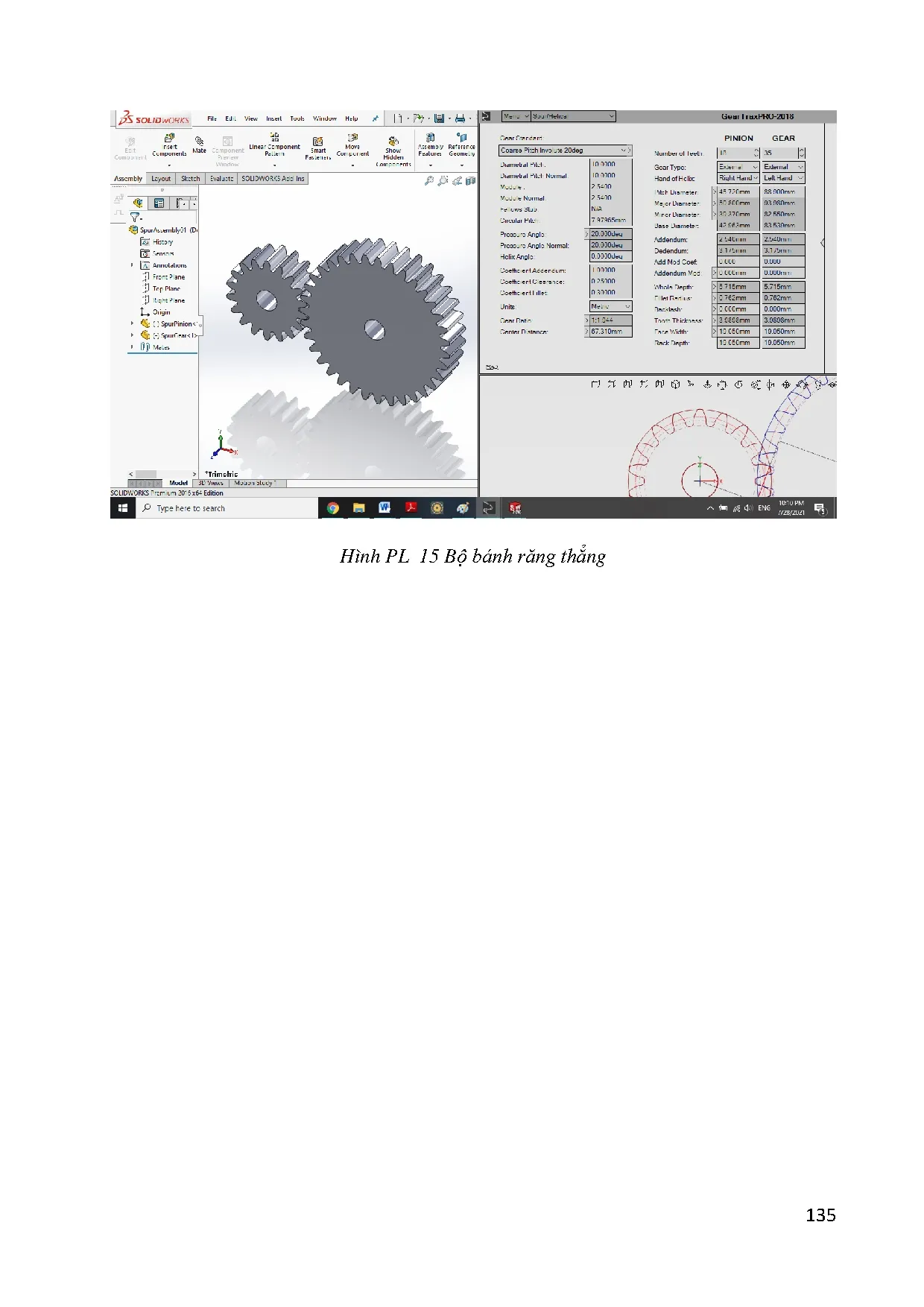 Đồ án tốt nghiệp - Nghiên cứu, mô phỏng hoạt động bộ truyền bánh răng hành tinh (PGU) trong HSTĐABS - Trang 155
