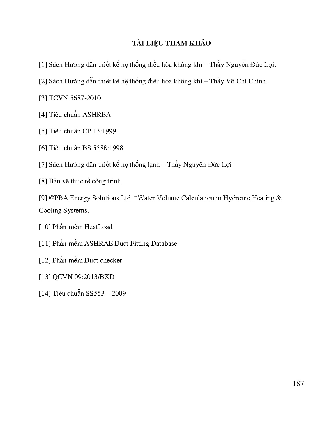 Đồ án tốt nghiệp - Tính toán kiểm tra hệ thống điều hòa không khí cho tòa nhà: Tổng Công ty CNTPĐN ( - Trang 206