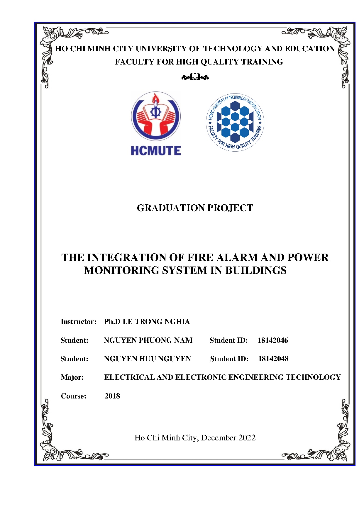 Đồ án tốt nghiệp - The integration of fire alarm and power monitoring system in buldings