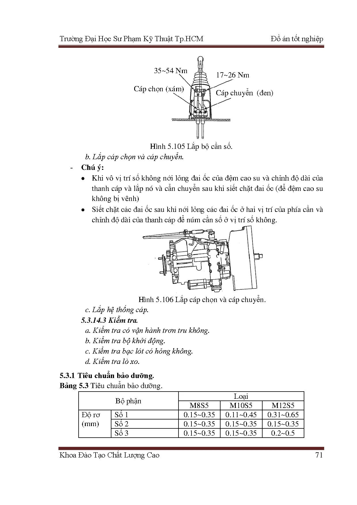 Đồ án tốt nghiệp - Nghiên cứu hệ thống truyền lực trên ô tô  Bus Hyundai Universe Xpress - Trang 91