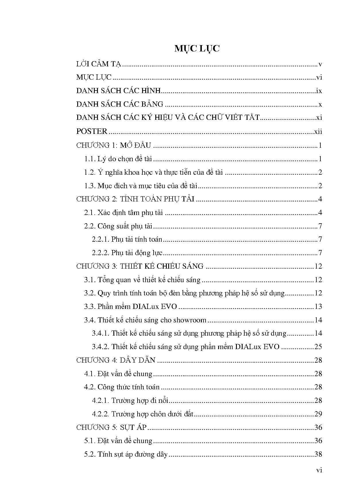 Đồ án tốt nghiệp - Thiết kế cung cấp điện cho Showroom Oto Ford Phú Mỹ - Trang 3