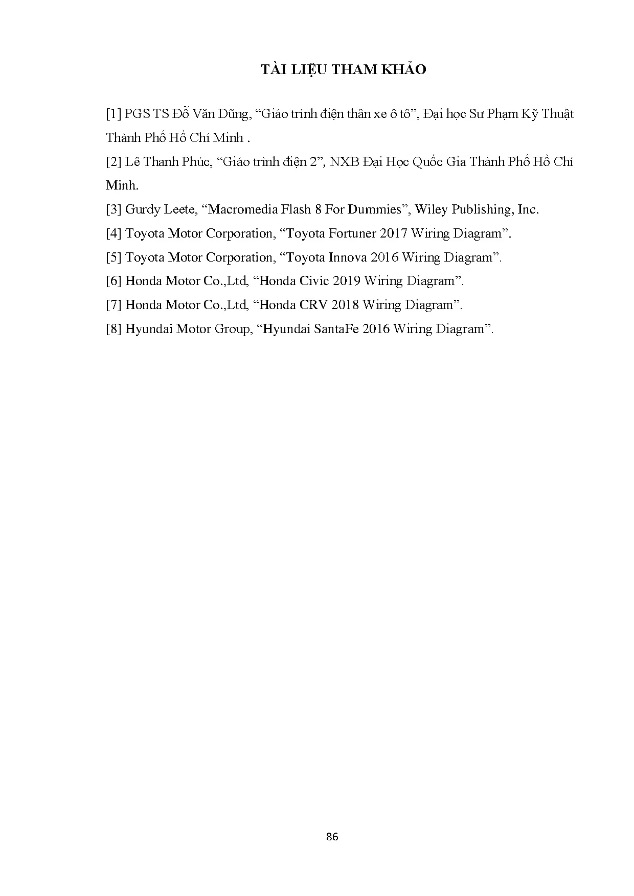 Đồ án tốt nghiệp - Xây dựng thư viện mạch điện mô phỏng một số hãng xe thông dụng: Đồ án TNNCNKTÔT - Trang 98