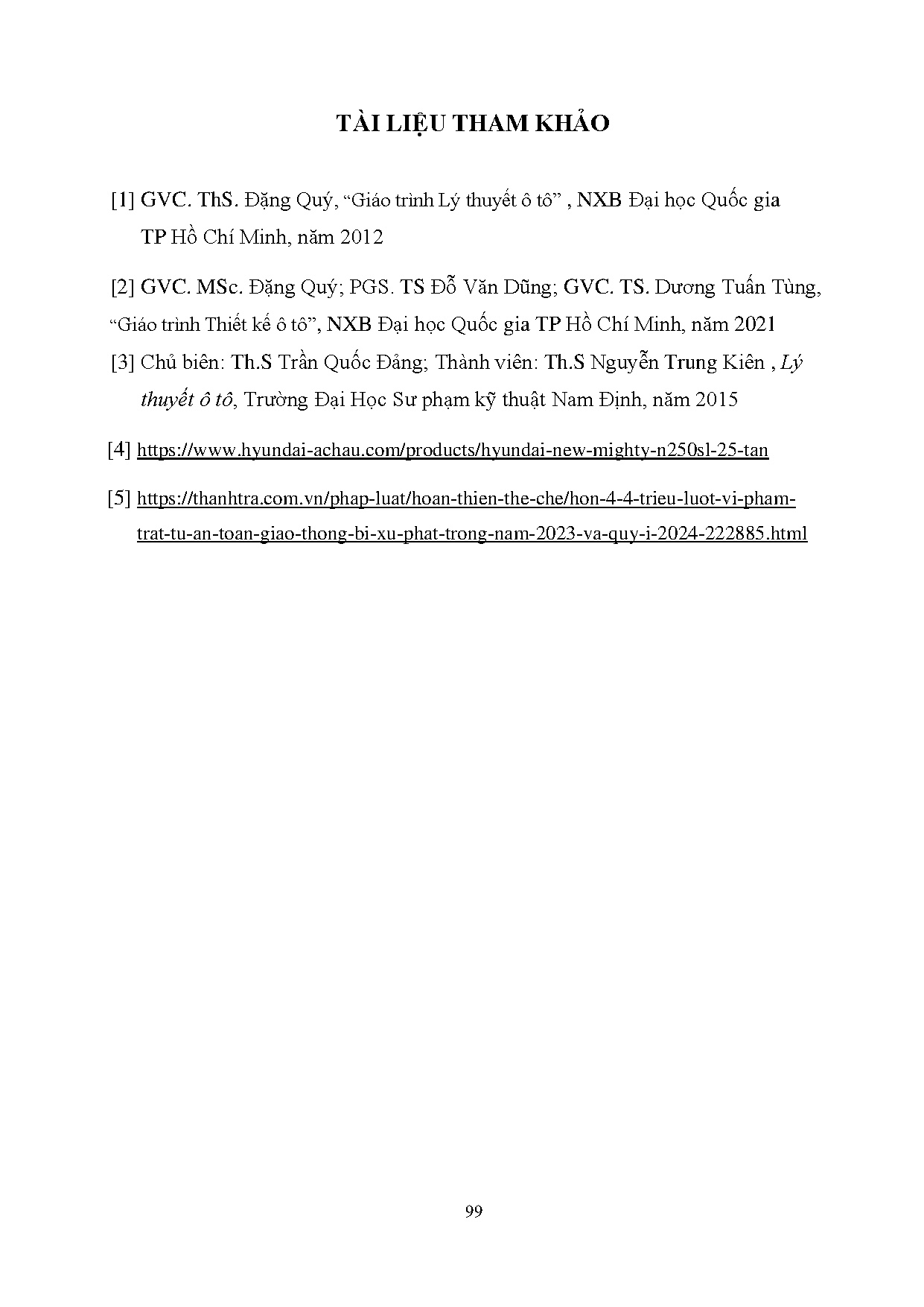 Đồ án tốt nghiệp - Nghiên cứu động học và động lực học xe tải khi chở quá tải - Trang 118