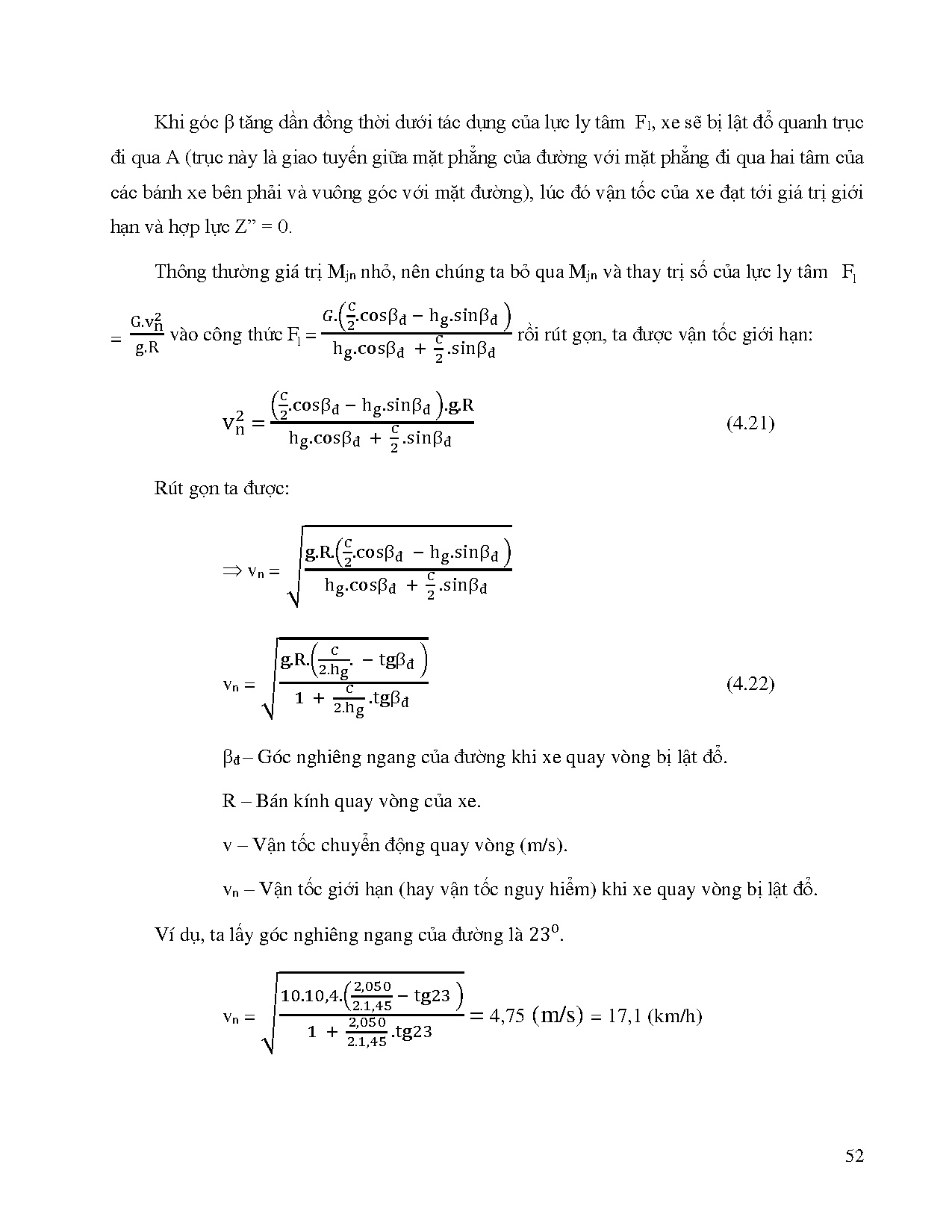 Đồ án tốt nghiệp - Tính toán khảo sát động học và động lực học của xe khách giường nằm - Trang 63