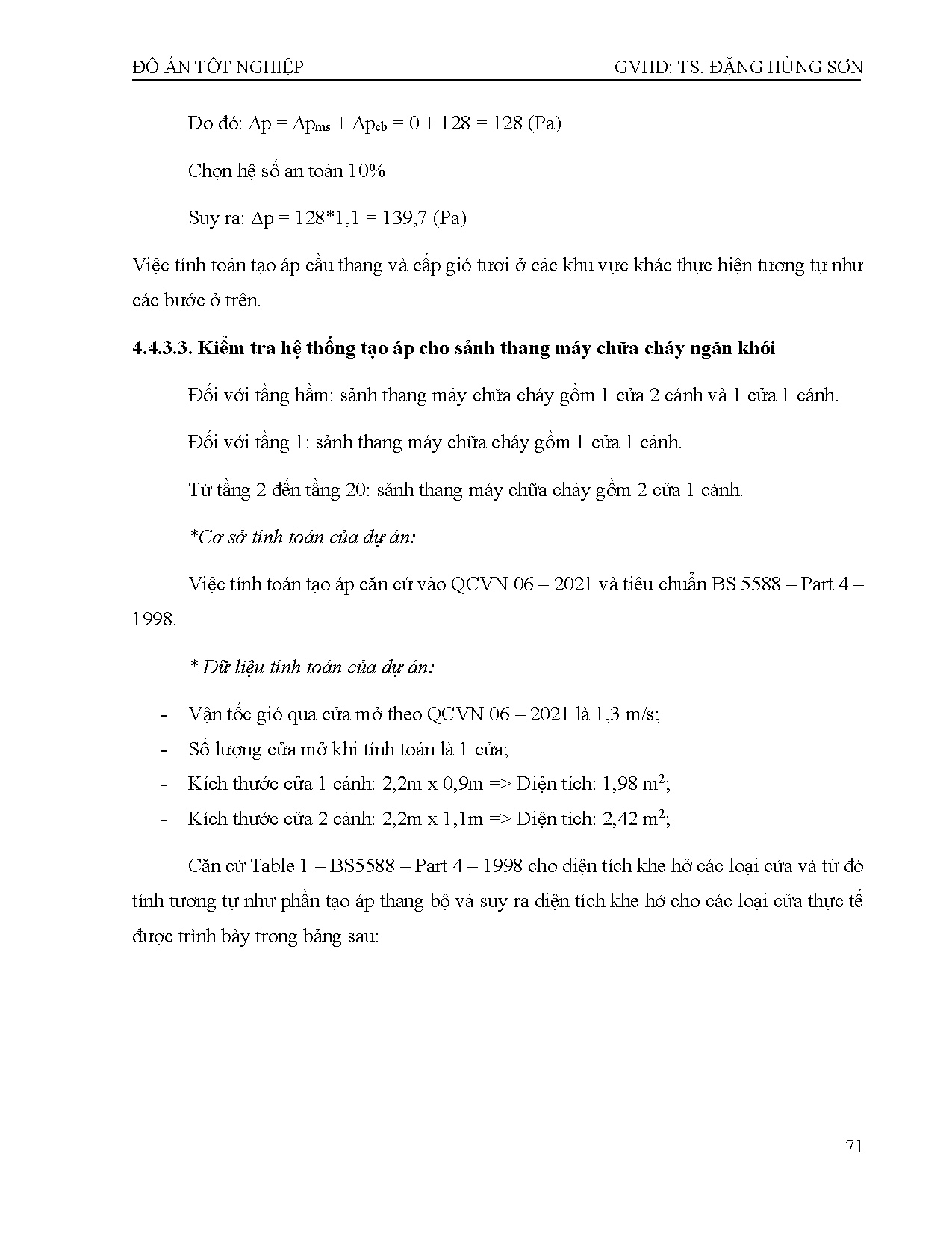 Đồ án tốt nghiệp - Tính toán kiểm tra hệ thống điều hòa không khí, thông gió và dựng model RDÁKSWGHN - Trang 92