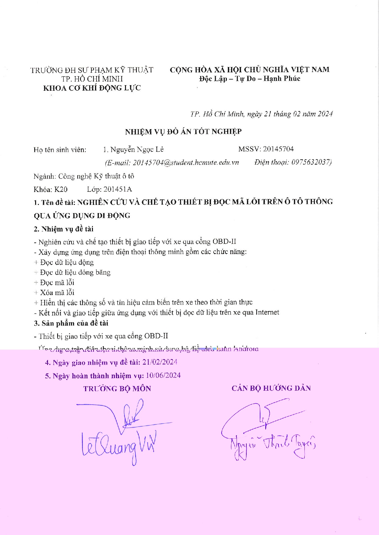 Đồ án tốt nghiệp - Nghiên cứu và chế tạo thiết bị đọc mã lỗi trên ô tô thông qua ứng dụng di động