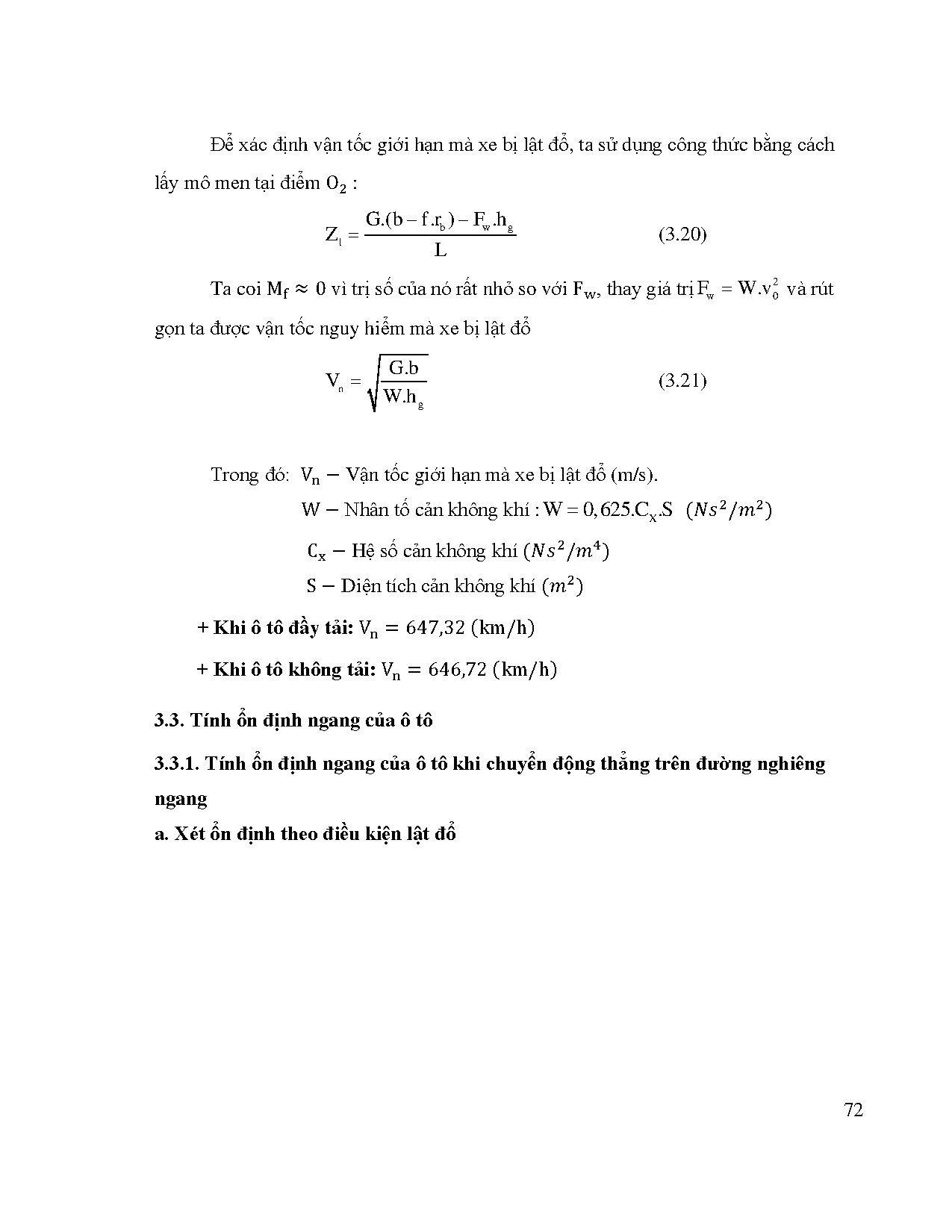 Đồ án tốt nghiệp - Khảo sát sức kéo và tính ổn định ô tô Bus - Trang 85