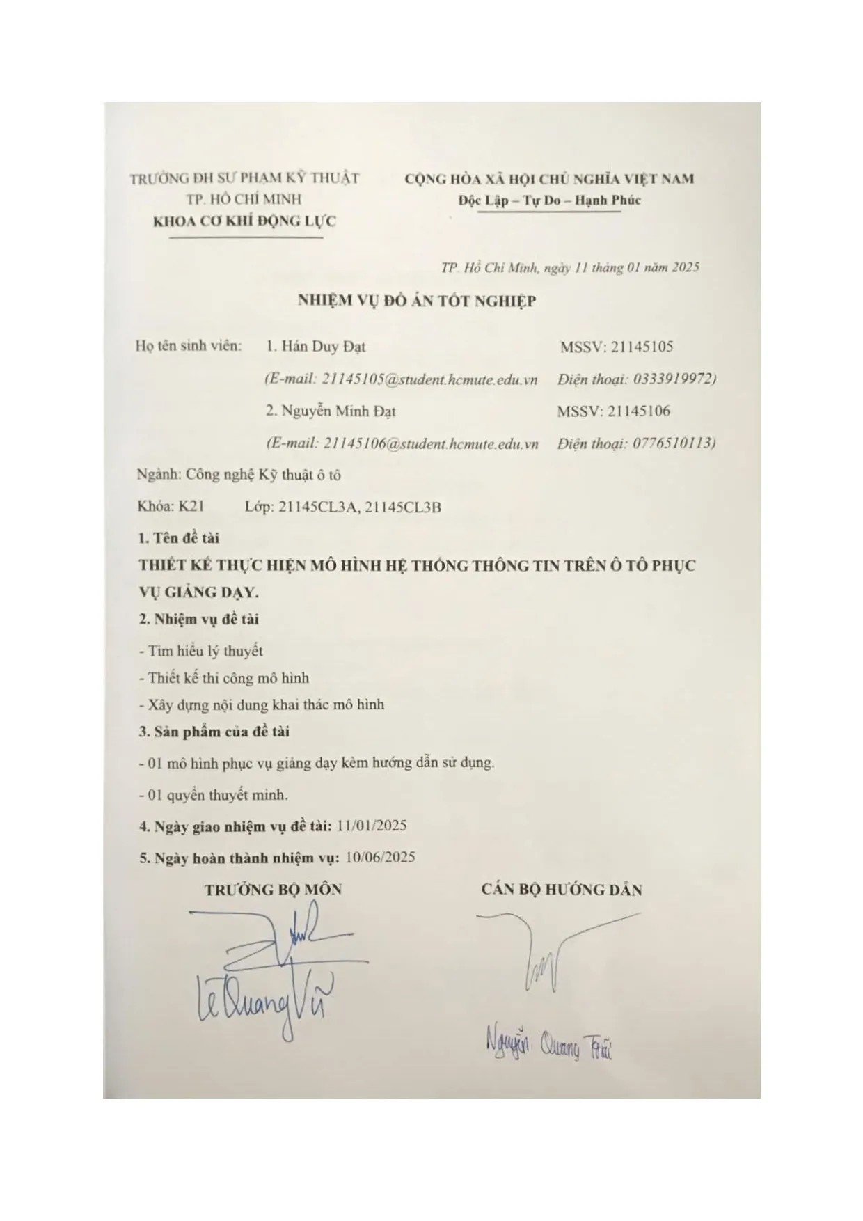 Đồ án tốt nghiệp - Thiết kế thực hiện mô hình hệ thống thông tin trên ô tô phục vụ giảng dạy - Trang 3