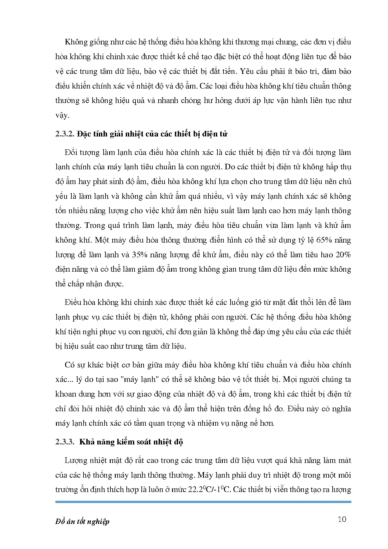 Đồ án tốt nghiệp - Tính toán kiểm tra hệ thống máy lạnh chính xác cho data center FPT: Đồ ÁTNNCNKTN - Trang 25