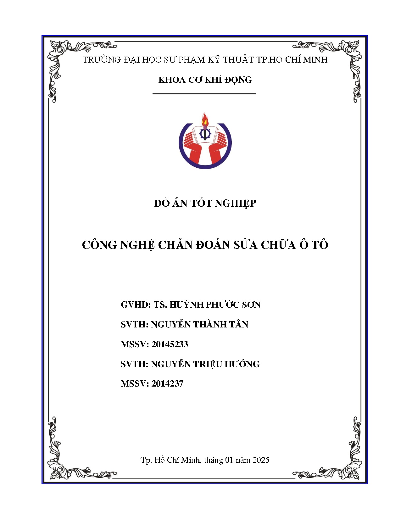 Đồ án tốt nghiệp - Công nghệ chẩn đoán sửa chữa ô tô