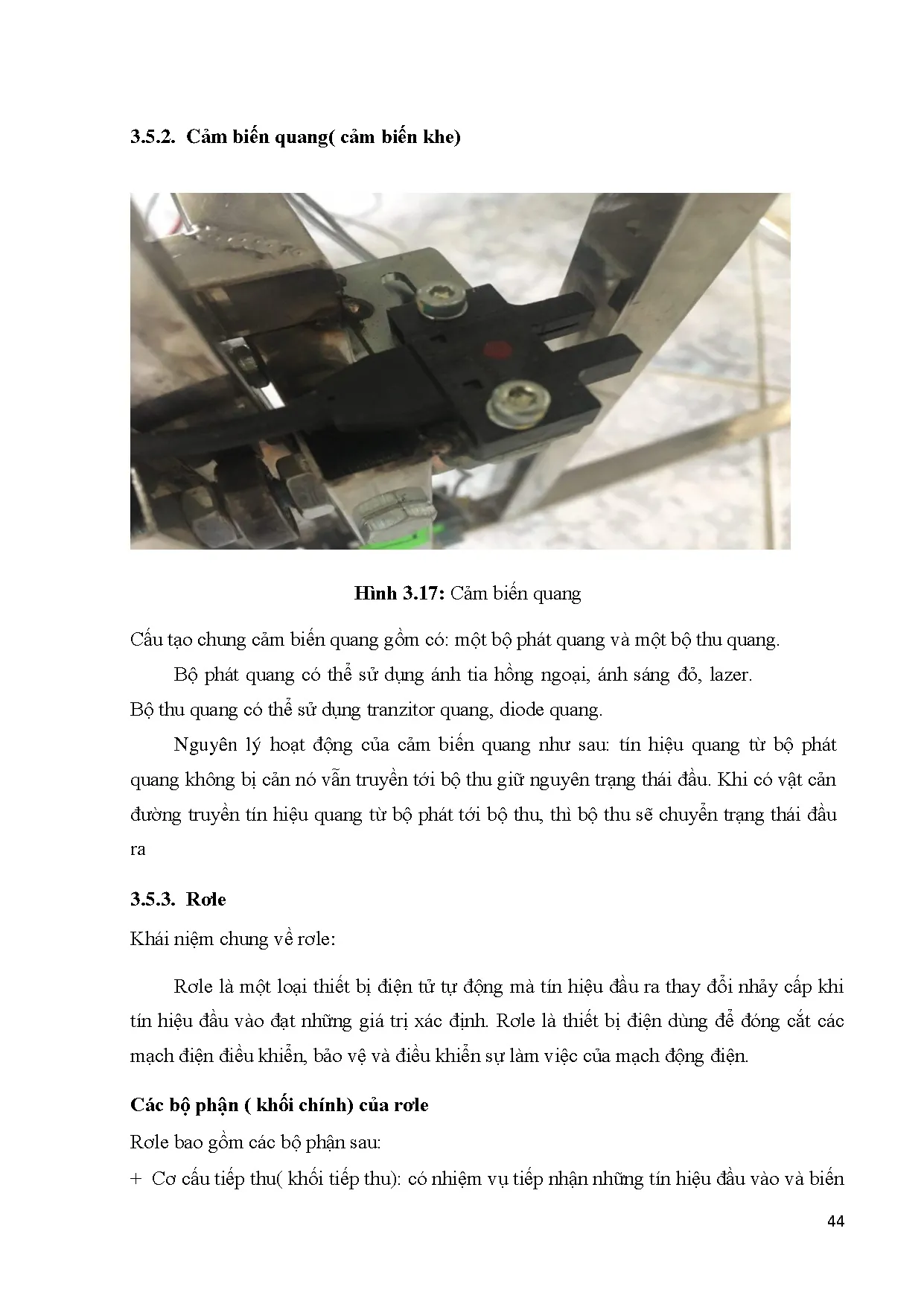 Đồ án tốt nghiệp - Nghiên cứu và thiết kế mô hình bãi giữ xe gắn máy tự động - Trang 62