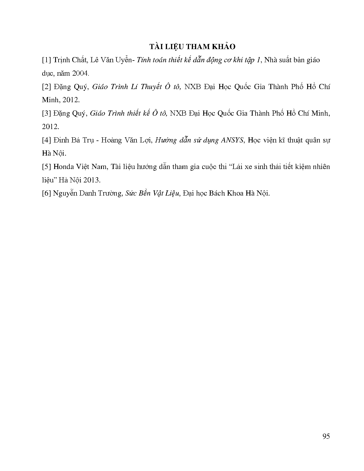 Đồ án tốt nghiệp - Nghiên cứu đề xuất một số giải pháp cải tiến khung thân xe và hệ thống TLĐKCXĐST - Trang 117