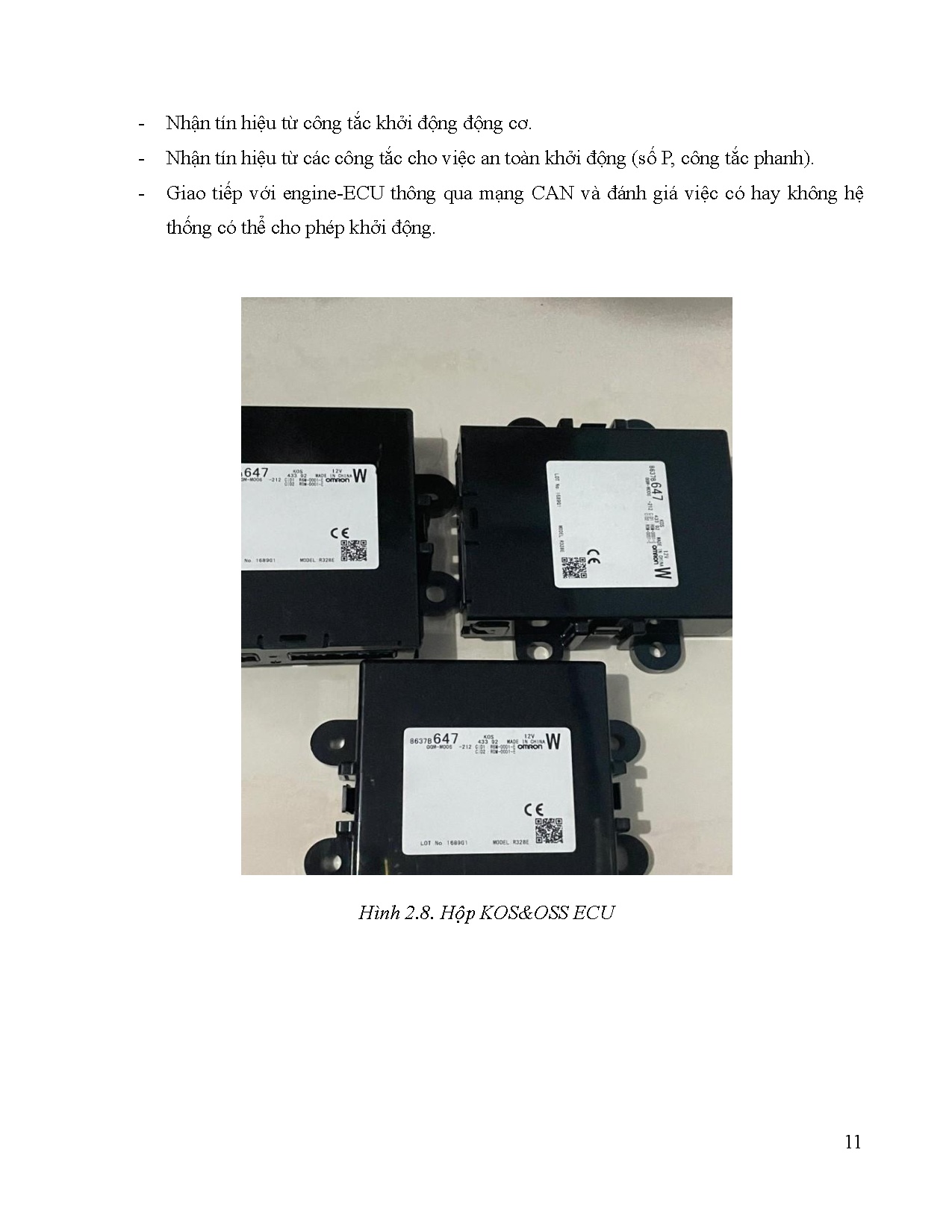 Đồ án tốt nghiệp - Thiết kế, thực hiện mô hình giảng dạy hệ thống khởi động dùng Smartkey trên XMA 2 - Trang 27