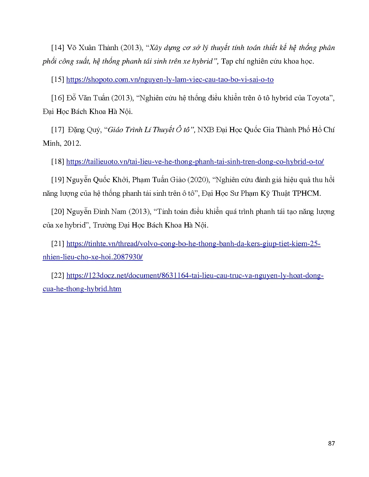 Đồ án tốt nghiệp - Nghiên cứu ô tô Hybrid - Trang 108