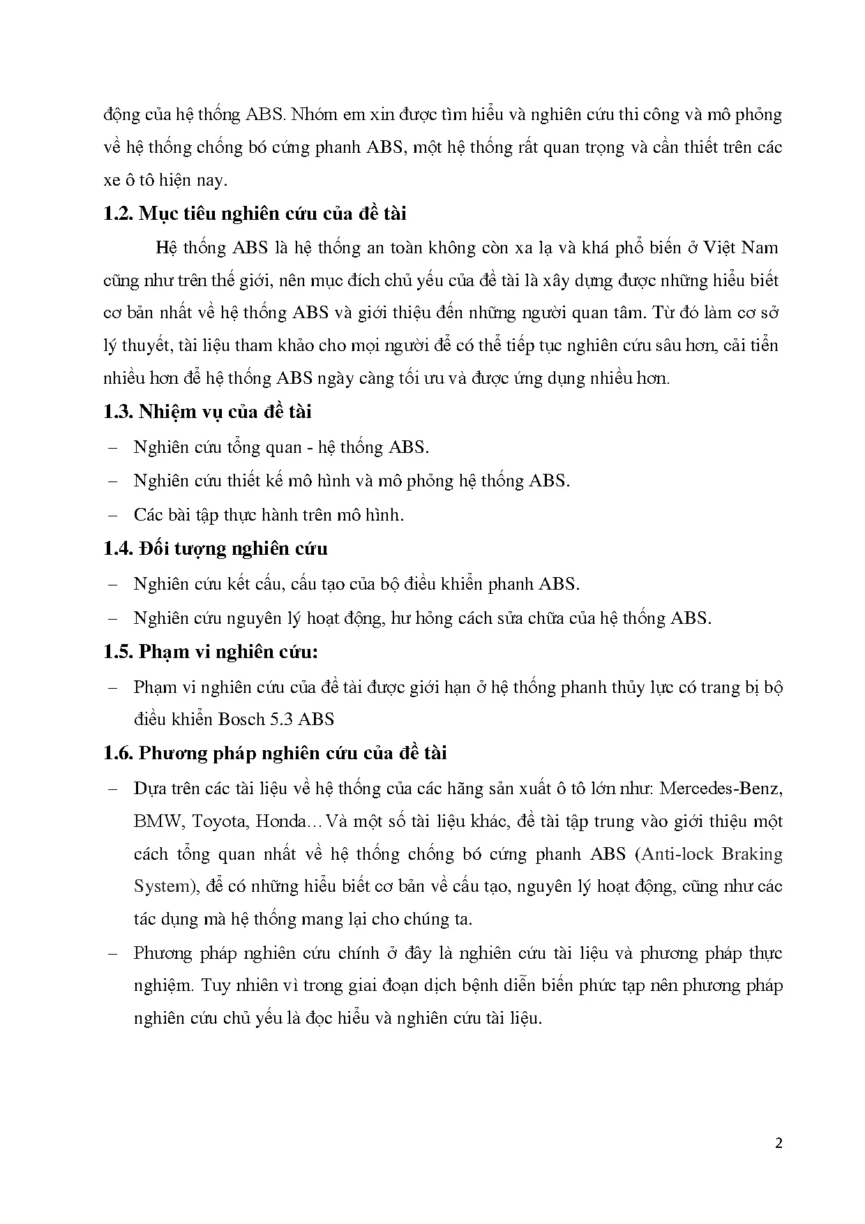 Đồ án tốt nghiệp - Nghiên cứu thi công hệ thống điều khiển ABS: Đồ án tốt nghiệp ngành Công NKTÔT - Trang 21