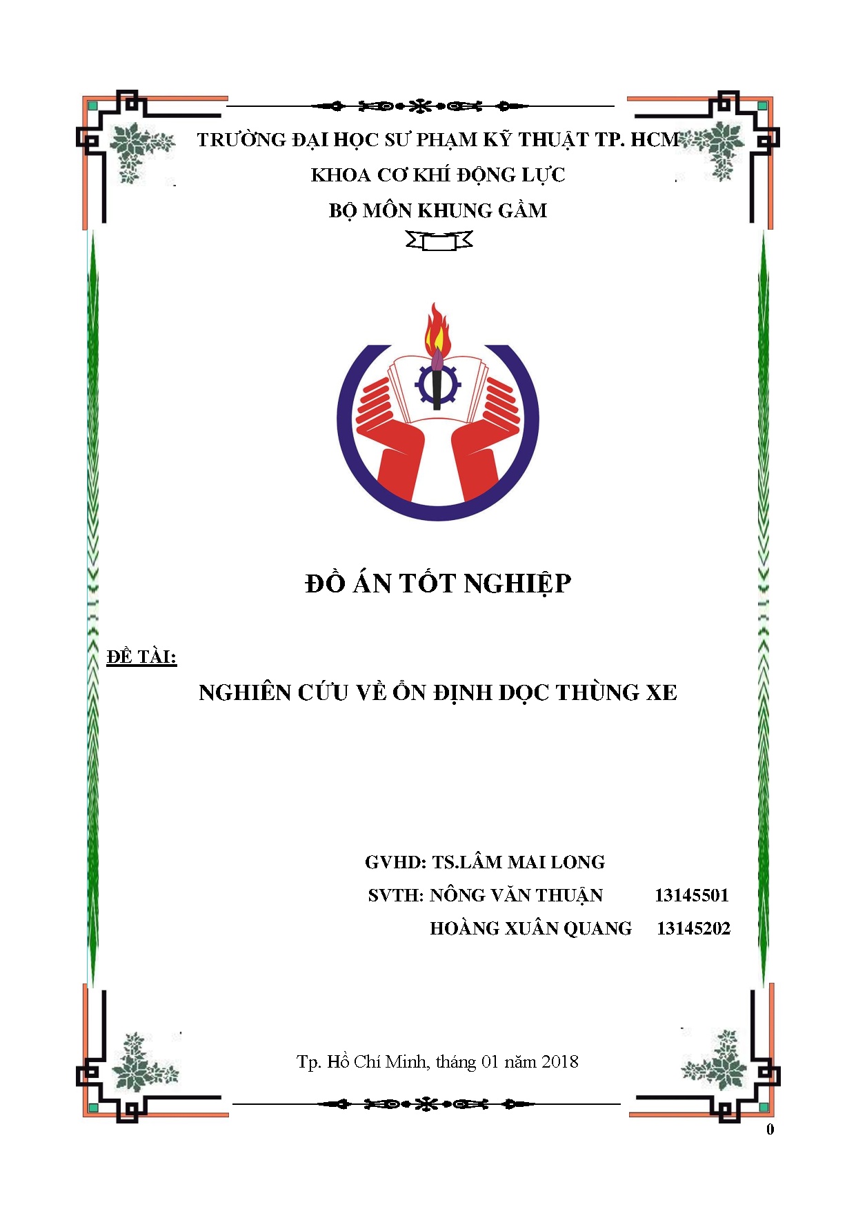 Đồ án tốt nghiệp - Nghiên cứu về ổn định dọc thùng xe: Đồ án tốt nghiệp ngành Công nghệ kỹ thuật ÔT