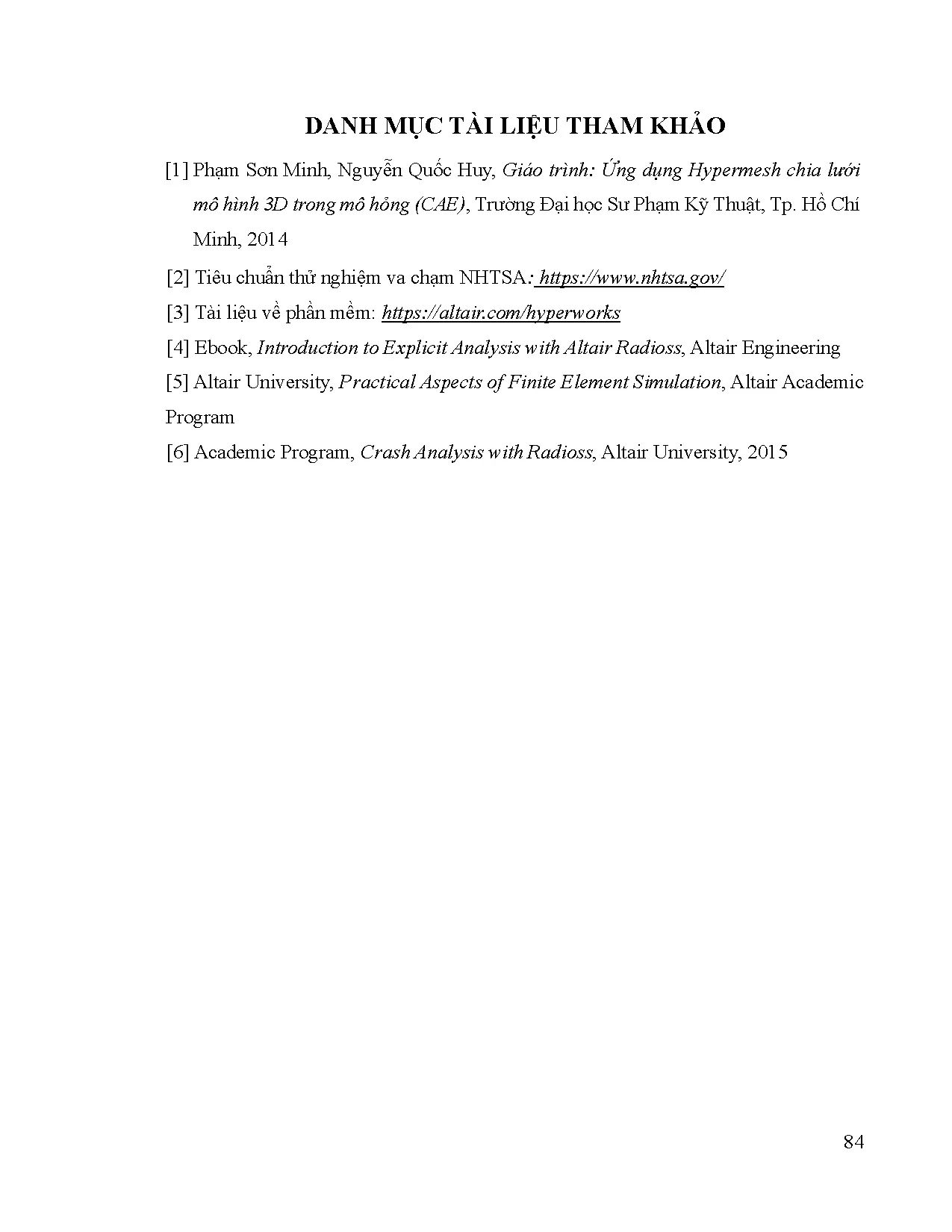 Đồ án tốt nghiệp - Mô phỏng va chạm trực diện trên xe ô tô con - Trang 105