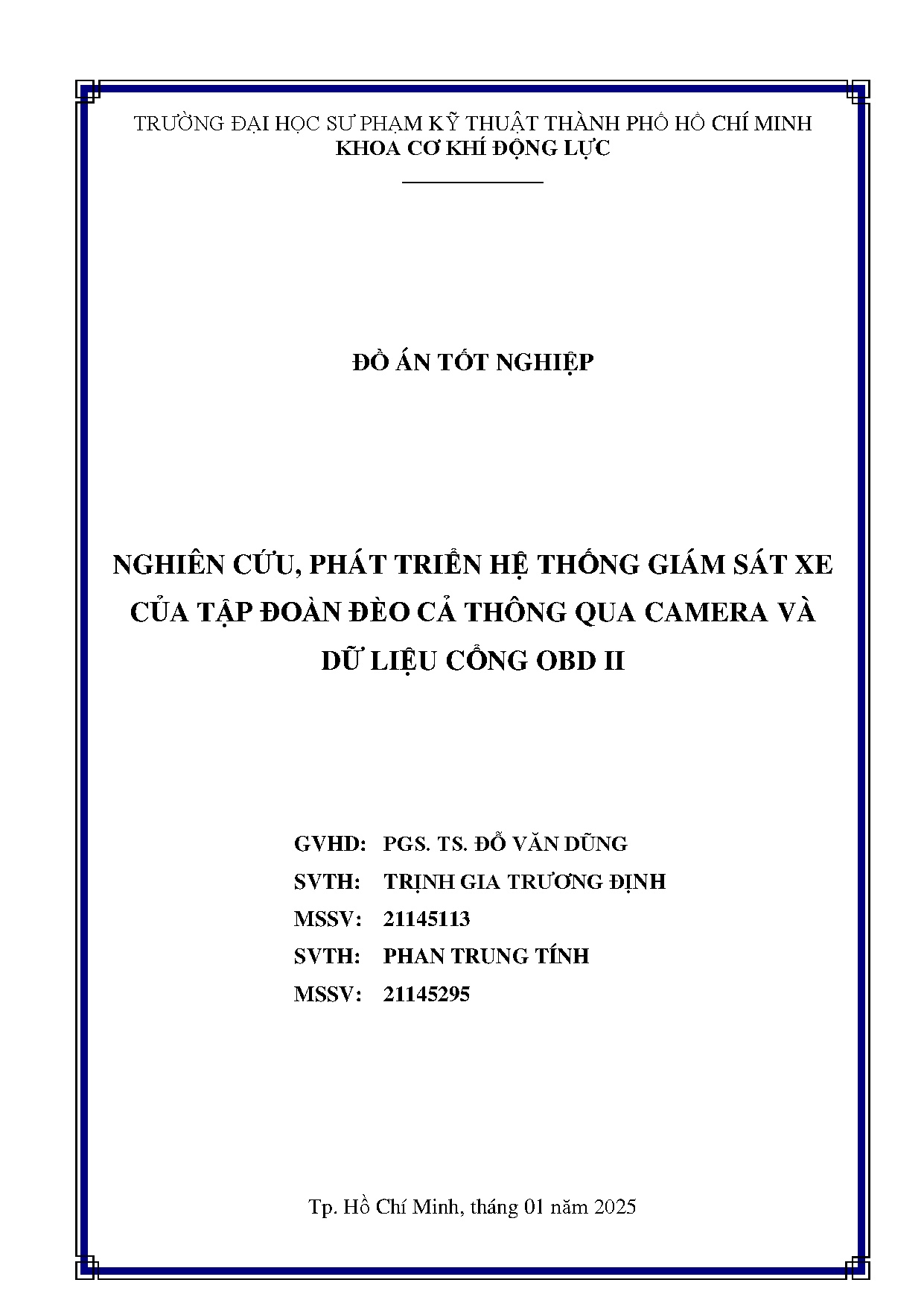 Đồ án tốt nghiệp - Nghiên cứu, phát triển hệ thống giám sát xe của tập đoàn đèo cả thông qua CVDLCOI
