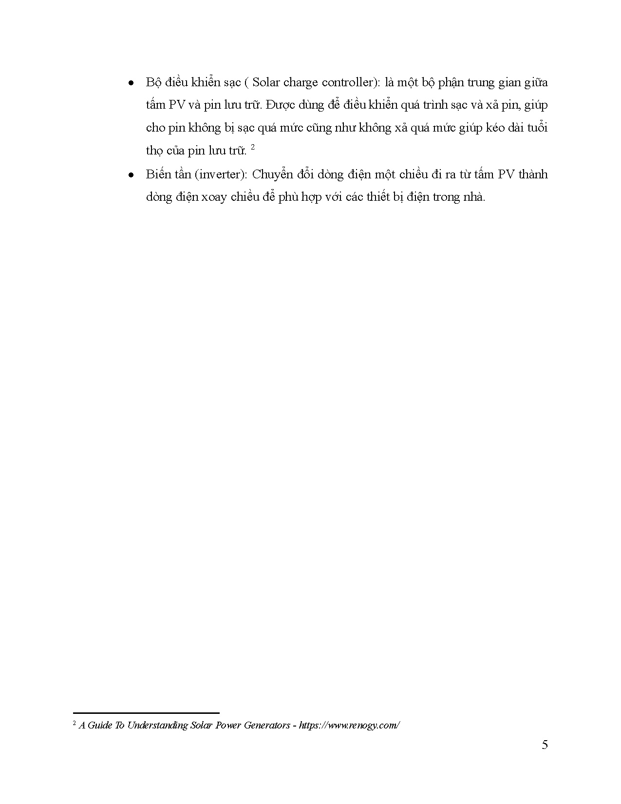 Đồ án tốt nghiệp - Thiết kế và xây dựng mô hình sạc lưu động năng lượng mặt trời - Trang 13
