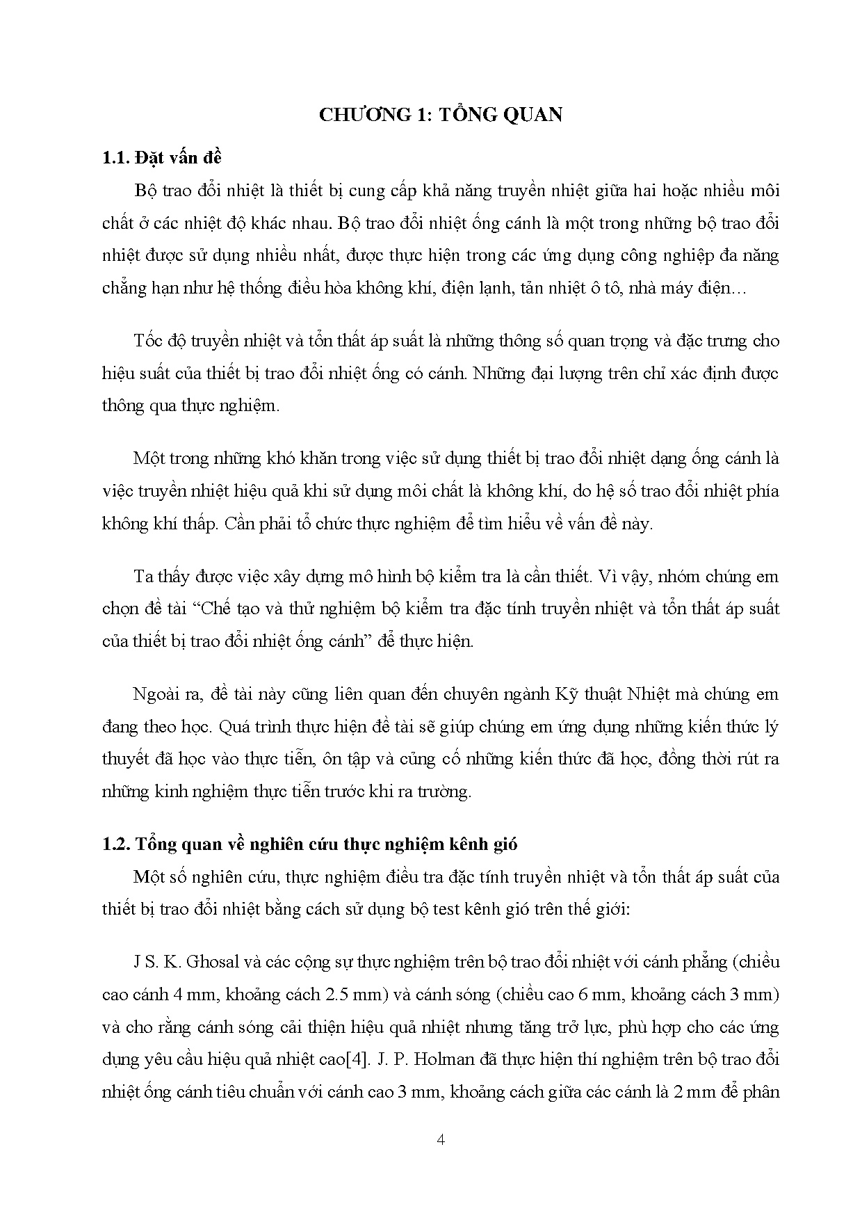 Đồ án tốt nghiệp - Chế tạo và thử nghiệm bộ kiểm tra đặc tính truyền nhiệt và tổn thất áp SCTBTĐNDỐC - Trang 18