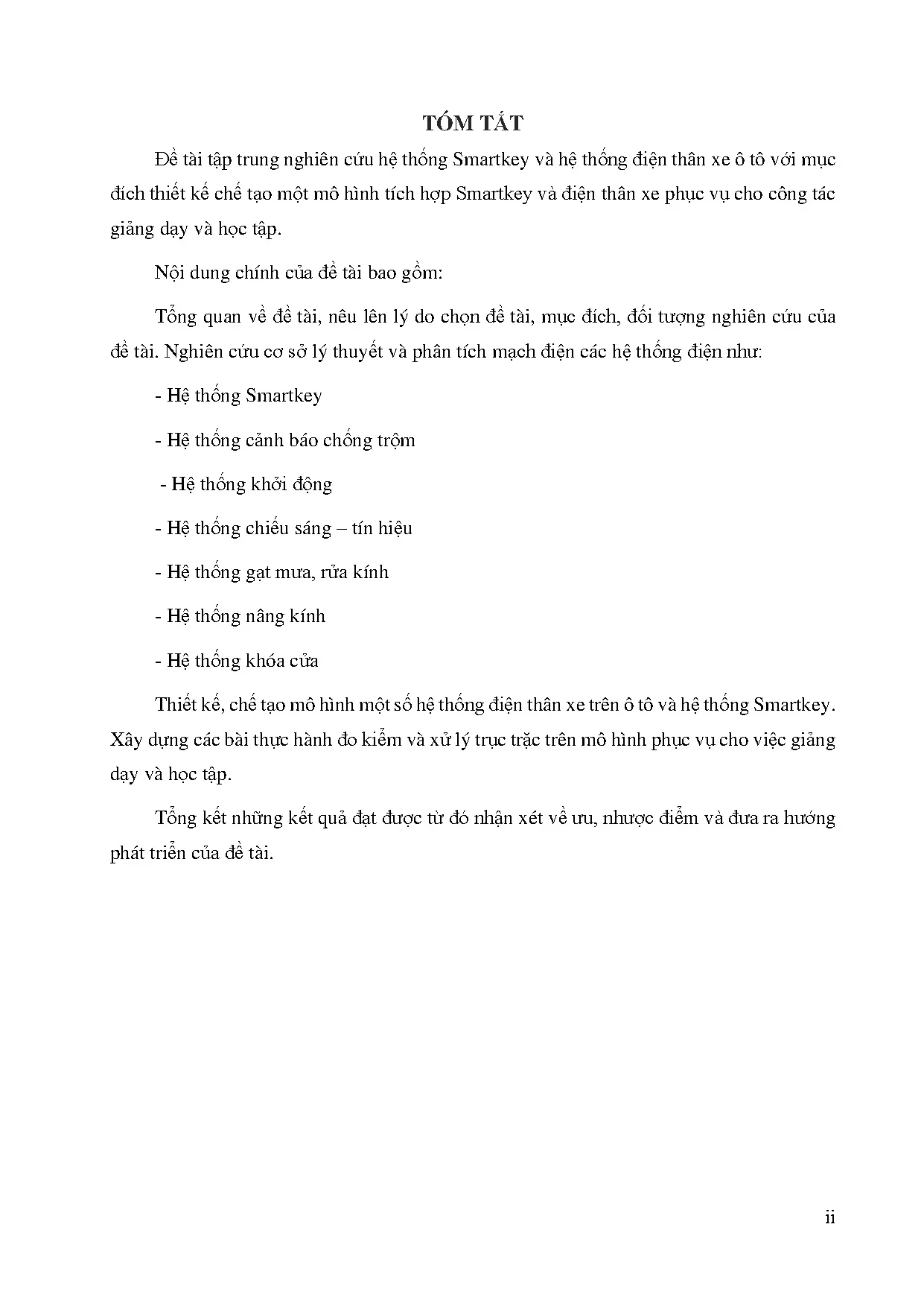 Đồ án tốt nghiệp - Thiết kế, thi công mô hình giảng dạy một số hệ thống điện trên ôtô - Trang 4