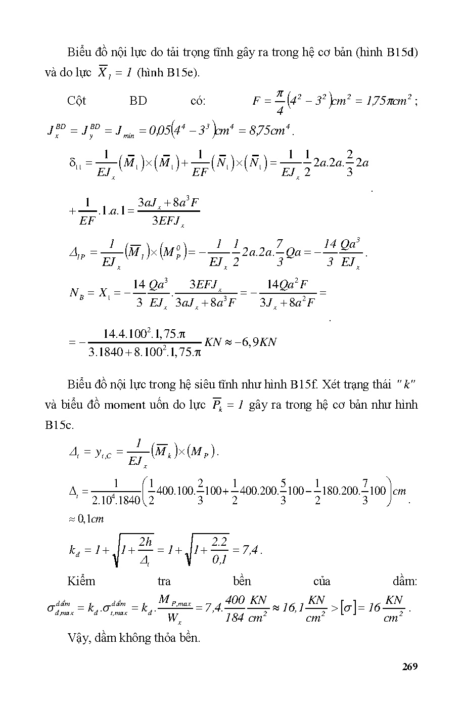 Bài tập Sức bền vật liệu nâng cao (HCMUTE) - Trang 272
