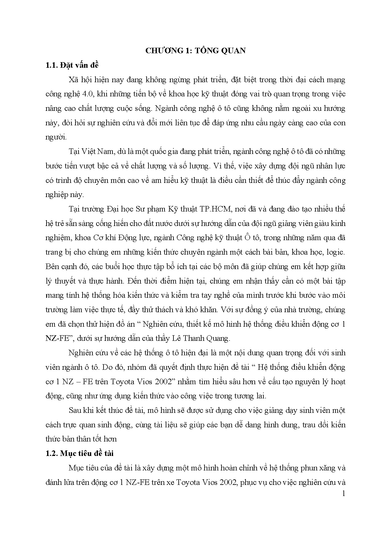 Đồ án tốt nghiệp - Nghiên cứu, thiết kế mô hình hệ thống điều khiển động cơ Toyota 1NZ-FE - Trang 17