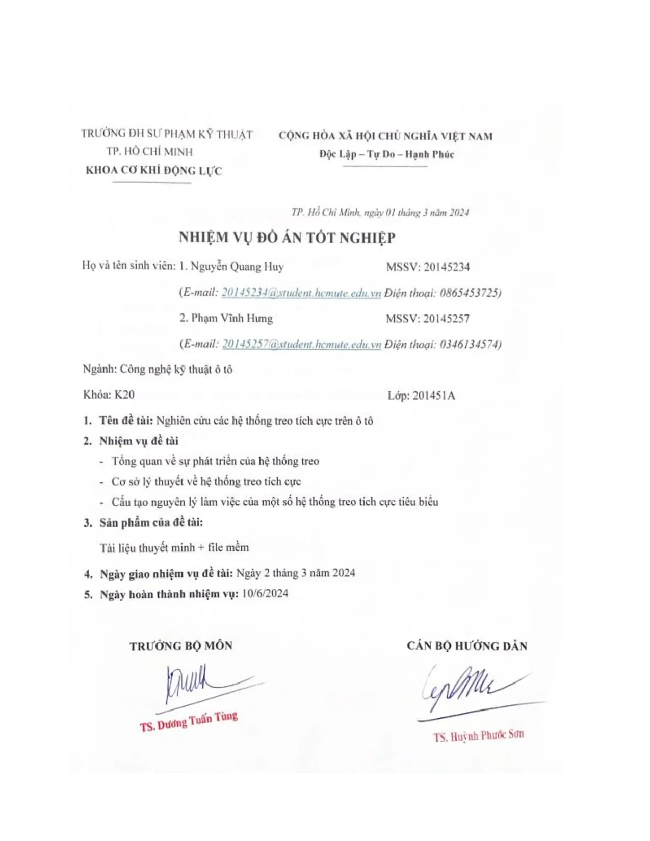 Đồ án tốt nghiệp - Nghiên cứu các hệ thống treo tích cực trên ô tô