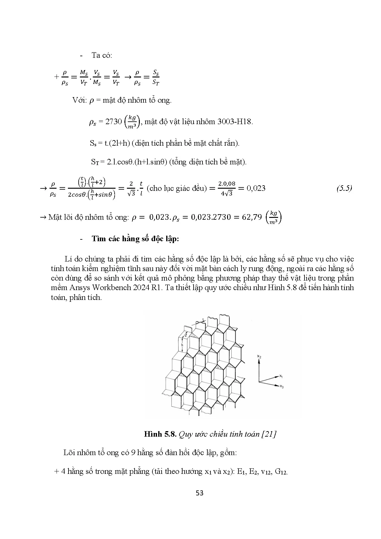 Đồ án tốt nghiệp - Thiết kế, mô hình hóa và chế tạo bàn cách ly rung động cấu trúc tổ ong - Trang 69