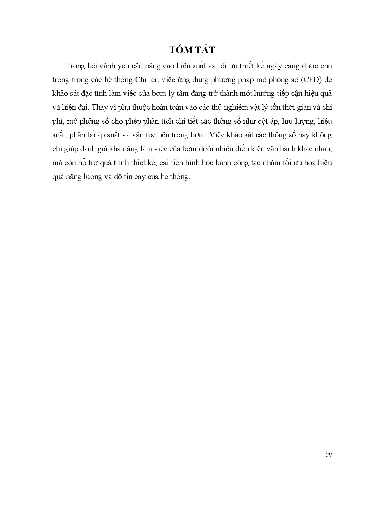 Đồ án tốt nghiệp - Khảo sát các thông số của bơm ly tâm bằng phương pháp mô phỏng số - Trang 3