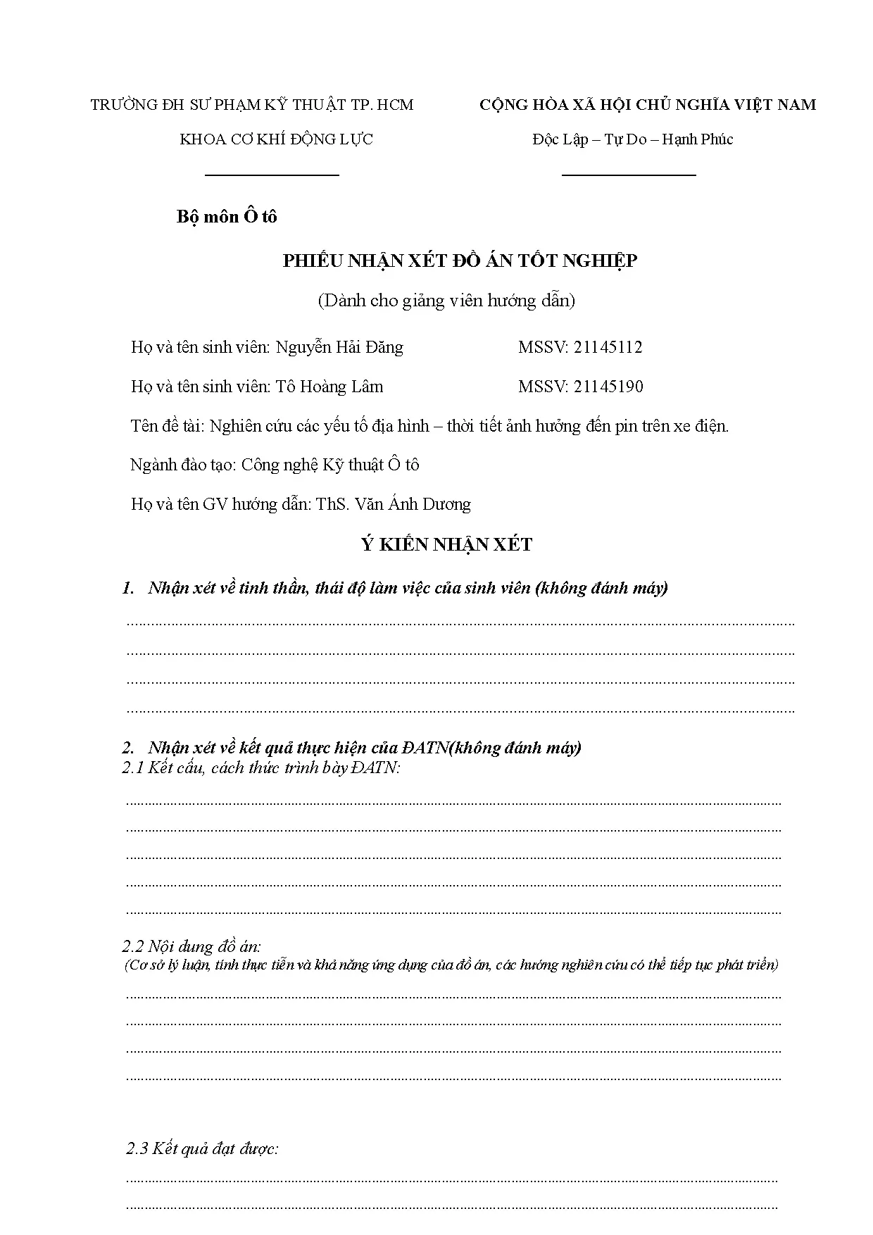 Đồ án tốt nghiệp - Nghiên cứu các yếu tố địa hình - thời tiết ảnh hưởng đến pin trên xe điện - Trang 4