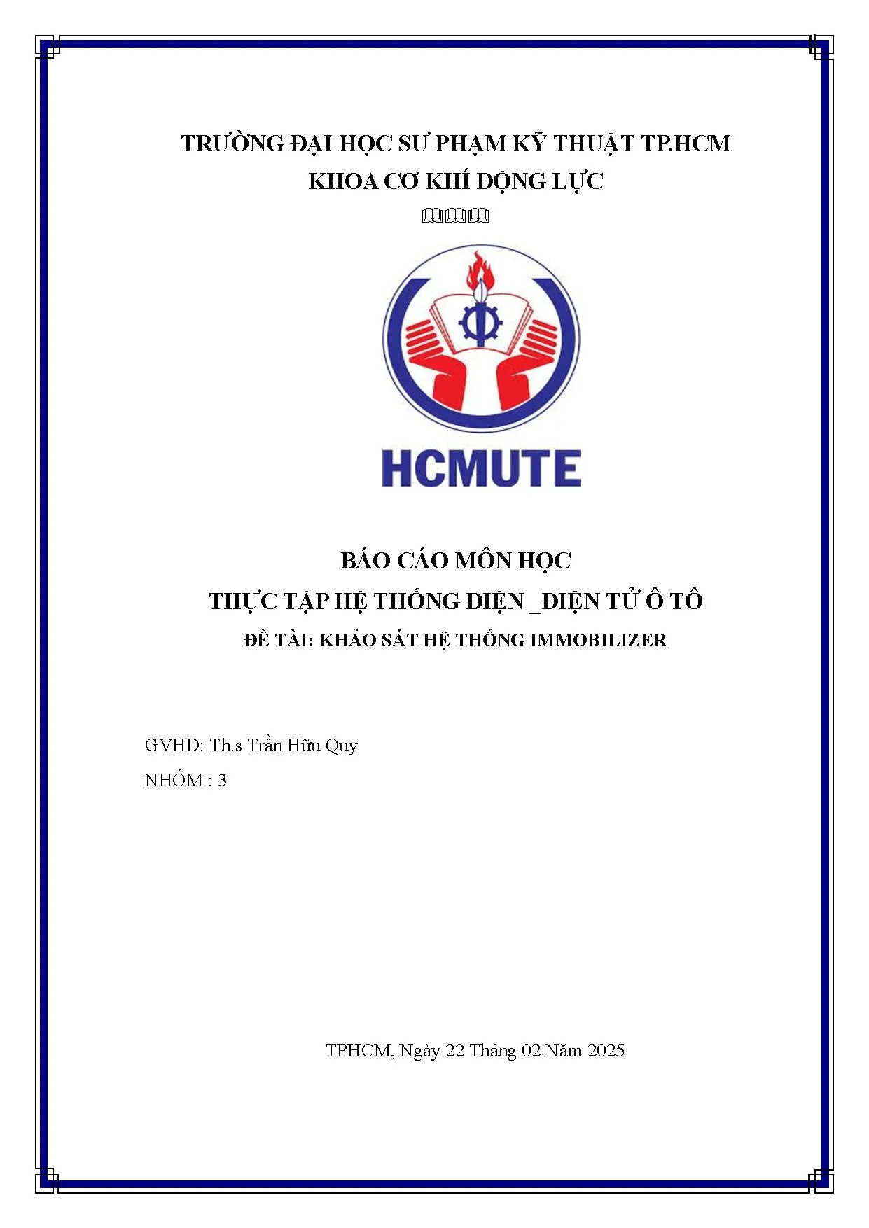 IMMOBILIZER SYSTEMS - Trang 1