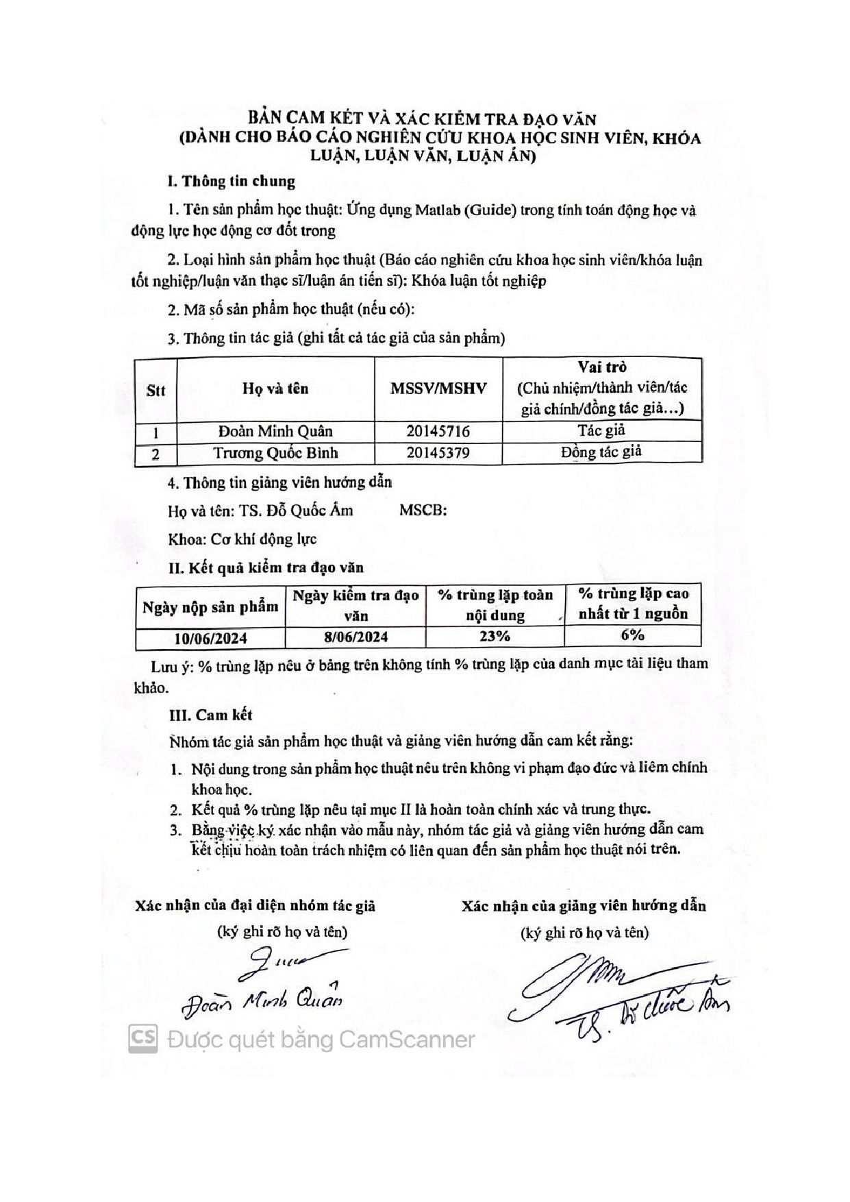 Đồ án tốt nghiệp - Ứng dụng Matlab (GUI) trong tính toán động học và động lực học động cơ đốt trong