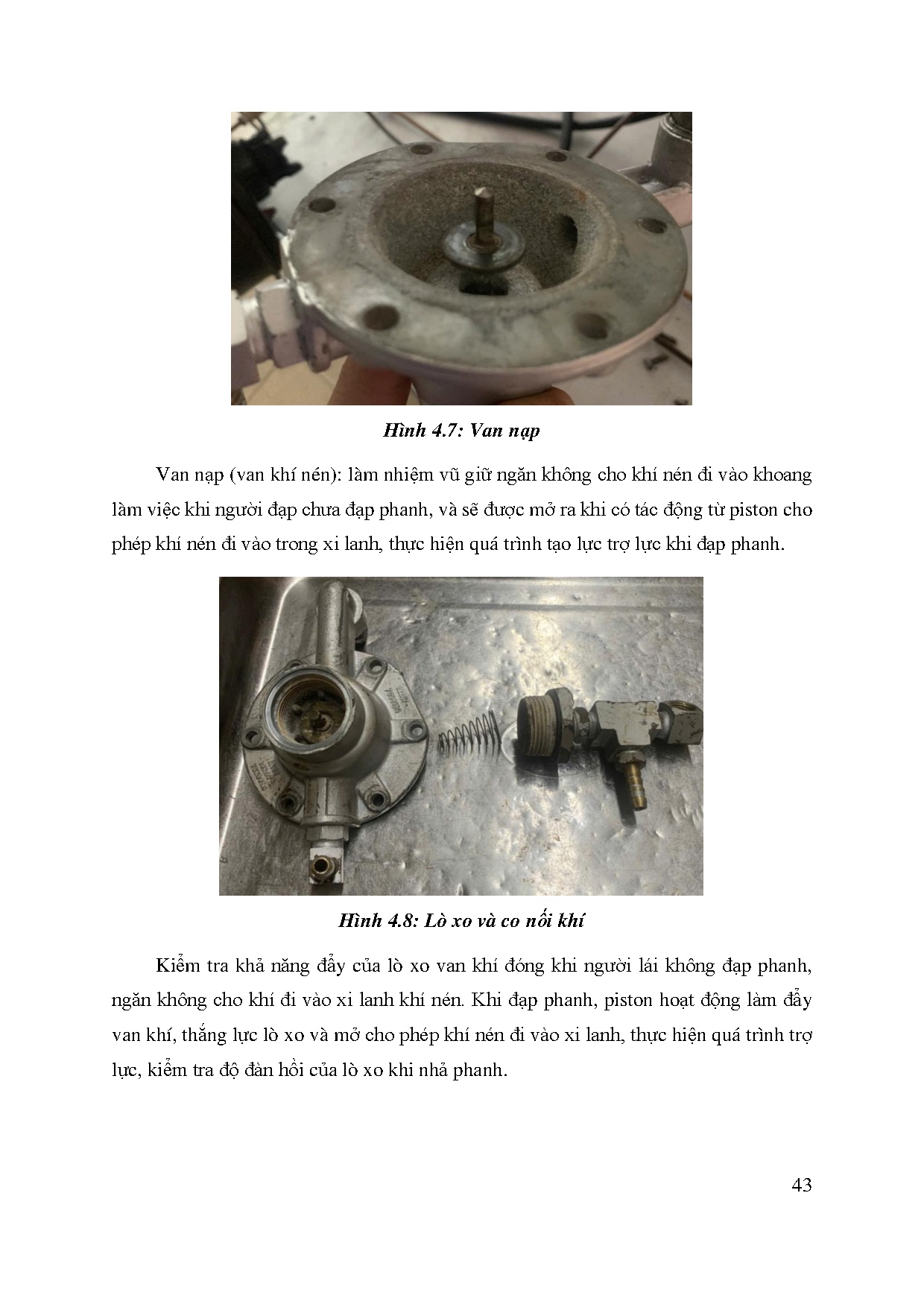 Đồ án tốt nghiệp - Nghiên cứu, thi công sửa chữa mô hình hệ thống phanh dầu trợ lực khí nén - Trang 60
