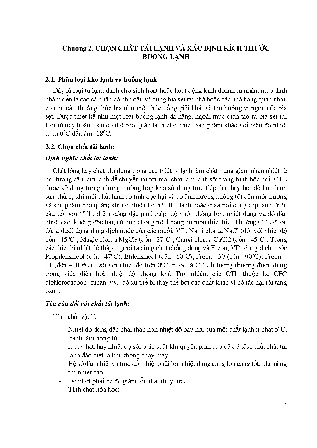 Đồ án tốt nghiệp - Tính toán thiết kế chế tạo hệ thống lạnh làm lạnh bia: Đồ án tốt nghiệp NCNKTN - Trang 19