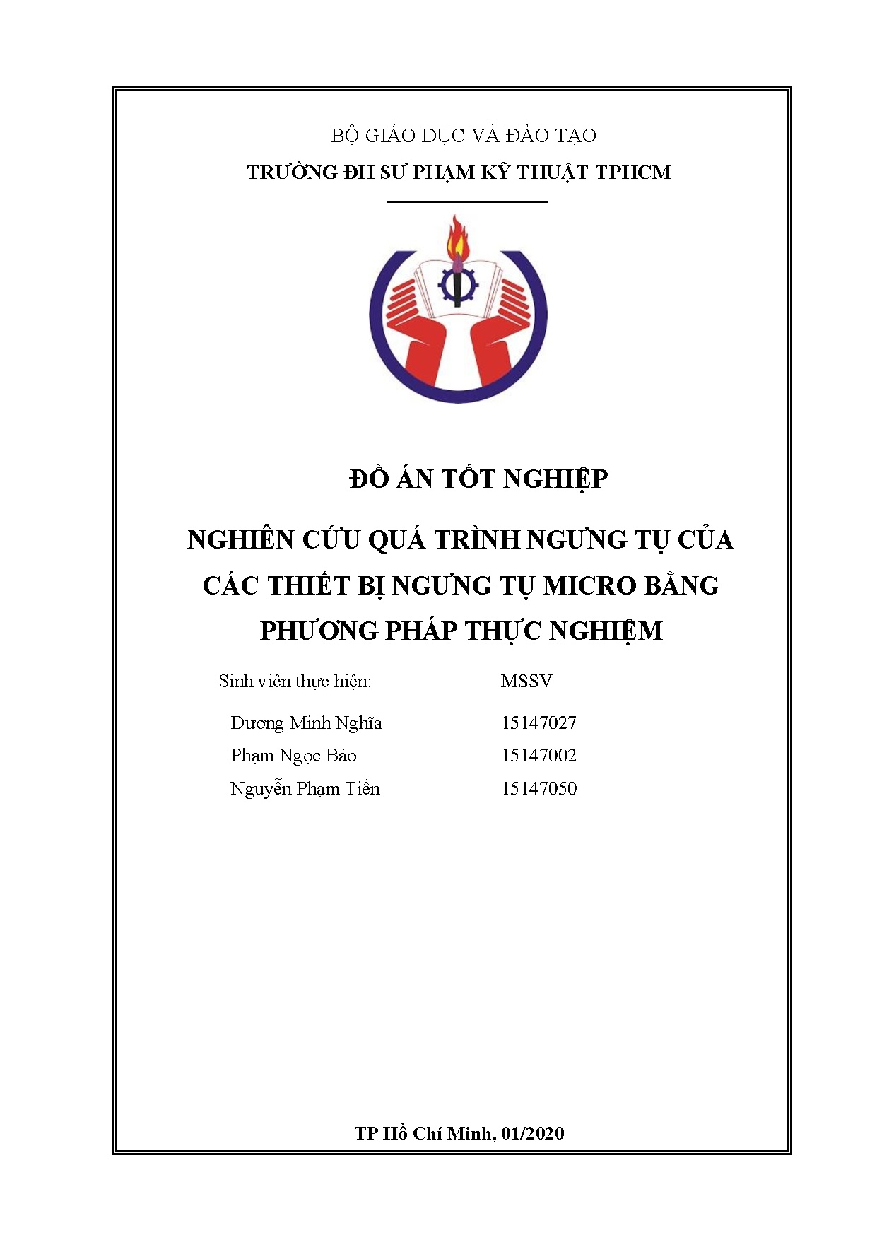 Đồ án tốt nghiệp - Nghiên cứu quá trình ngưng tụ của các thiết bị ngưng tụ micro BPPTN : ĐÁTNNCNKTN