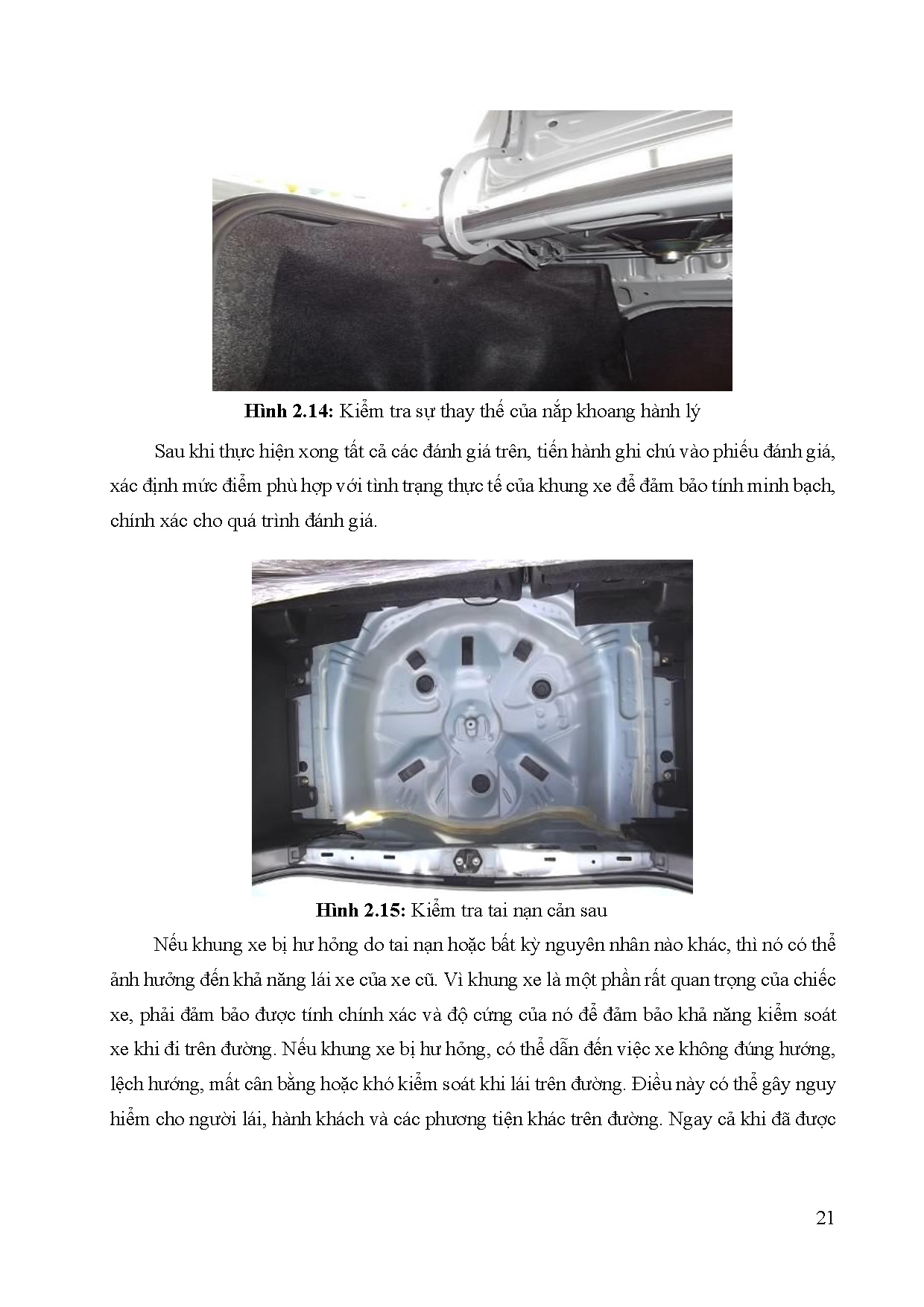 Đồ án tốt nghiệp - Xây dựng quy trình kiểm tra chất lượng, bảo dưỡng sửa chữa nhỏ xe qua sử dụng - Trang 33
