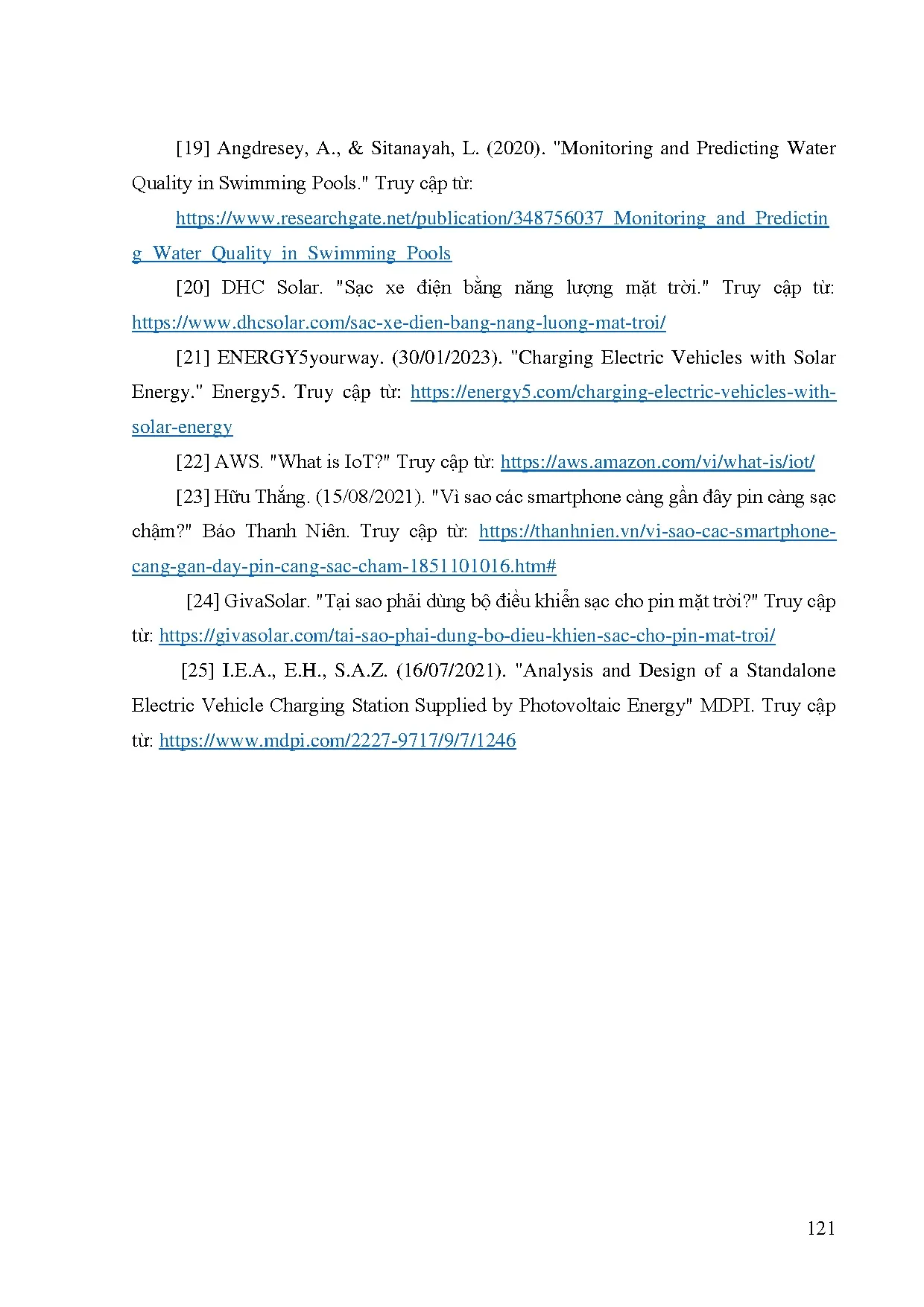 Đồ án tốt nghiệp - Thiết kế hệ thống trạm sạc năng lượng mặt trời độc lập cho xe điện, theo DBTBTX - Trang 137