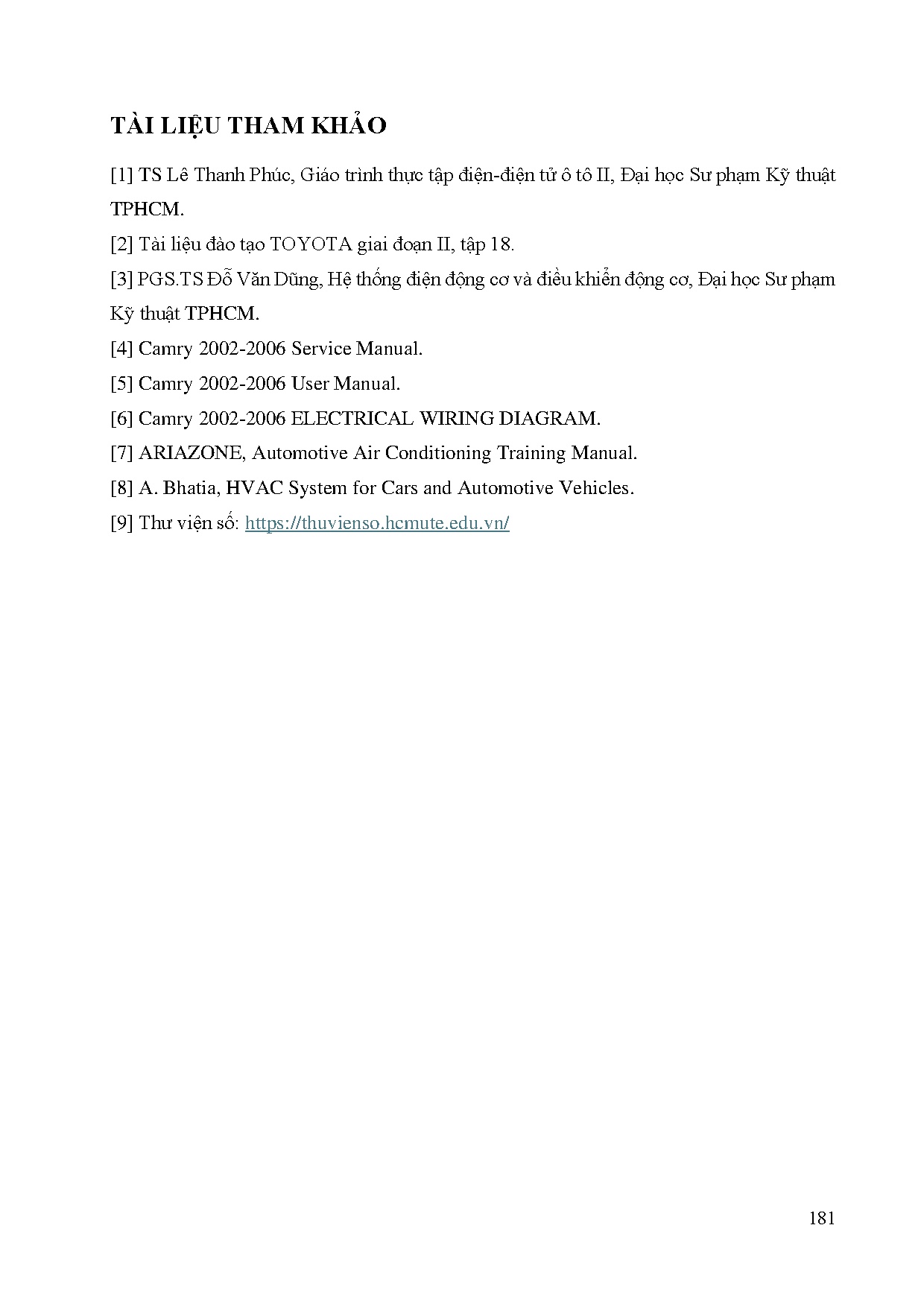 Đồ án tốt nghiệp - Thiết kế, thực hiện mô hình giảng dạy hệ thống điều hòa không khí trên ô t - Trang 203