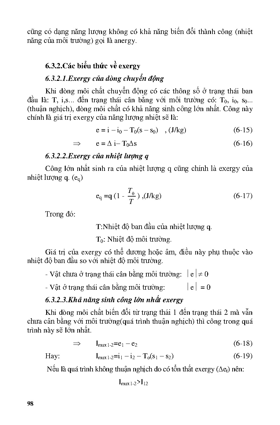 Giáo trình nhiệt động lực học kỹ thuật (HCMUTE) - Trang 99