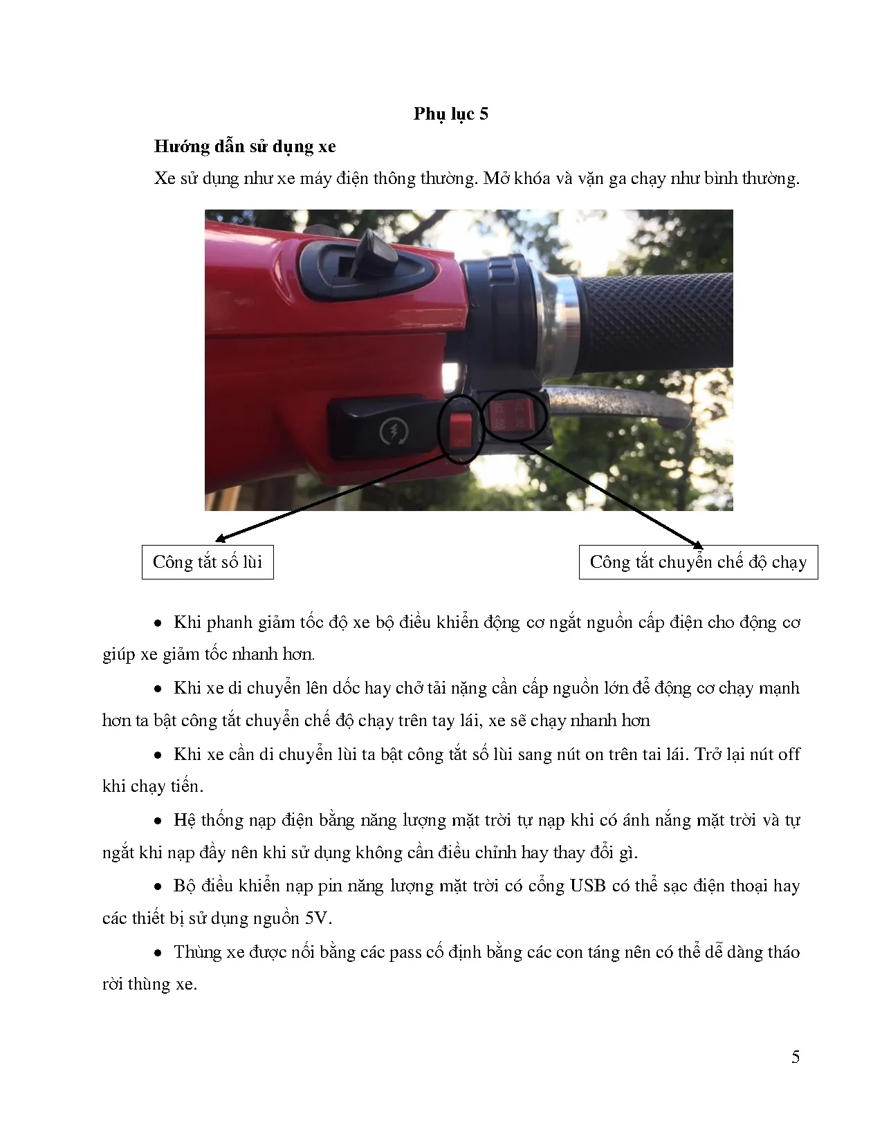 Đồ án tốt nghiệp - Cải tạo xe máy điện thành xe sinh thái 3 bánh chạy bằng năng lượng mặt TPVCNKT - Trang 83