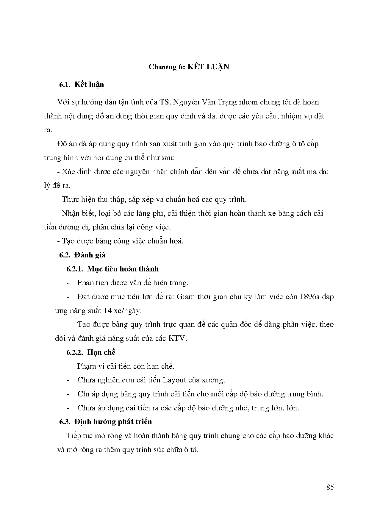 Đồ án tốt nghiệp - Cải tiến quy trình làm việc tinh gọn - Trang 89