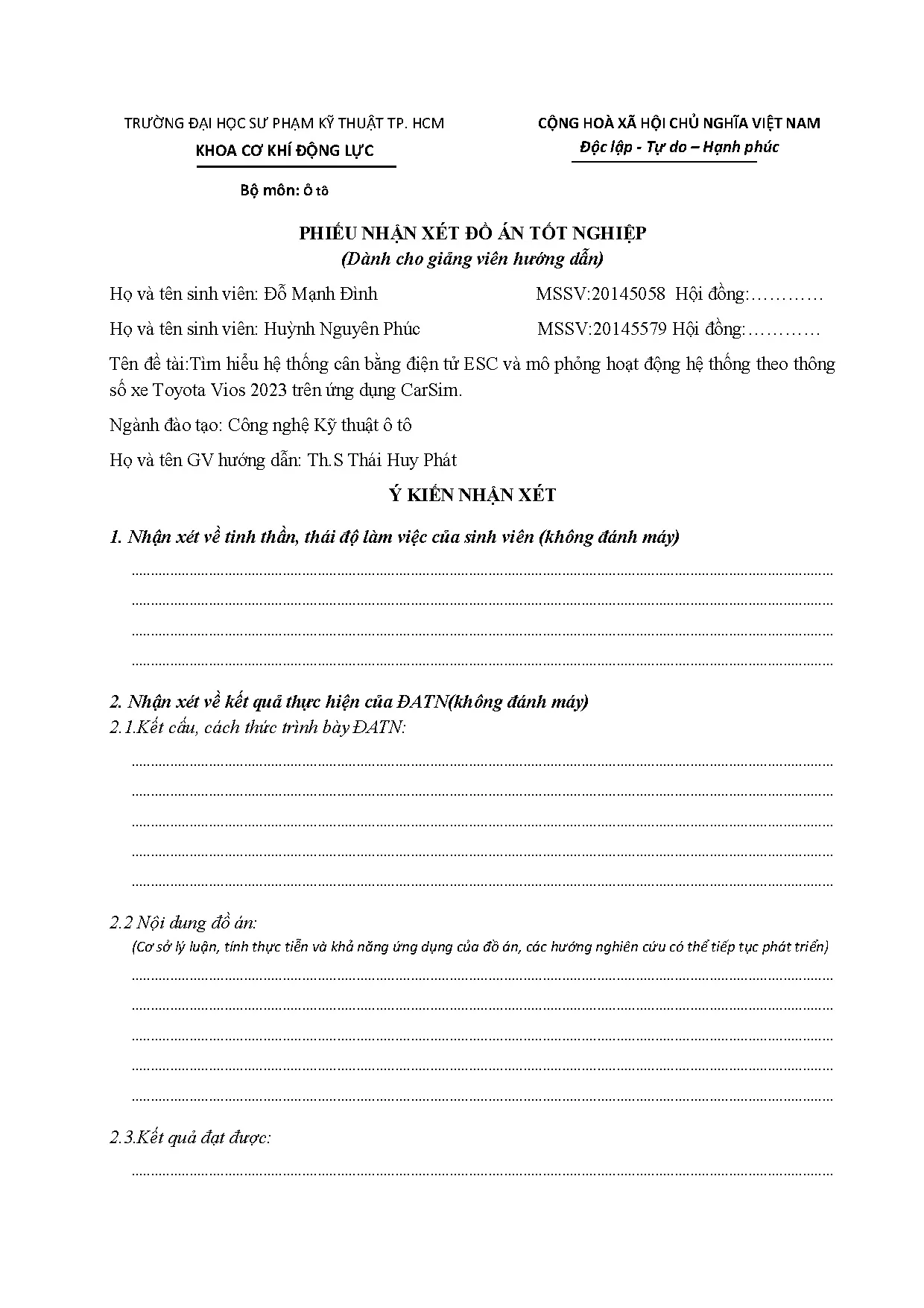 Đồ án tốt nghiệp - Tìm hiểu hệ thông cân bằng điện tử ESC và mô phỏng hoạt động hệ TTTSXTV 2 TỨDC - Trang 4