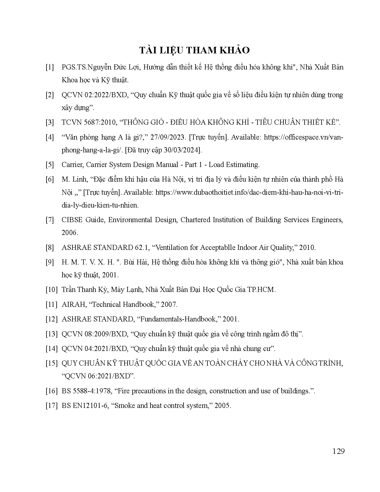 Đồ án tốt nghiệp - Tính toán, kiểm tra hệ thống ACMV và dựng mô hình trên revit cho tòa nhà văn PBT - Trang 150
