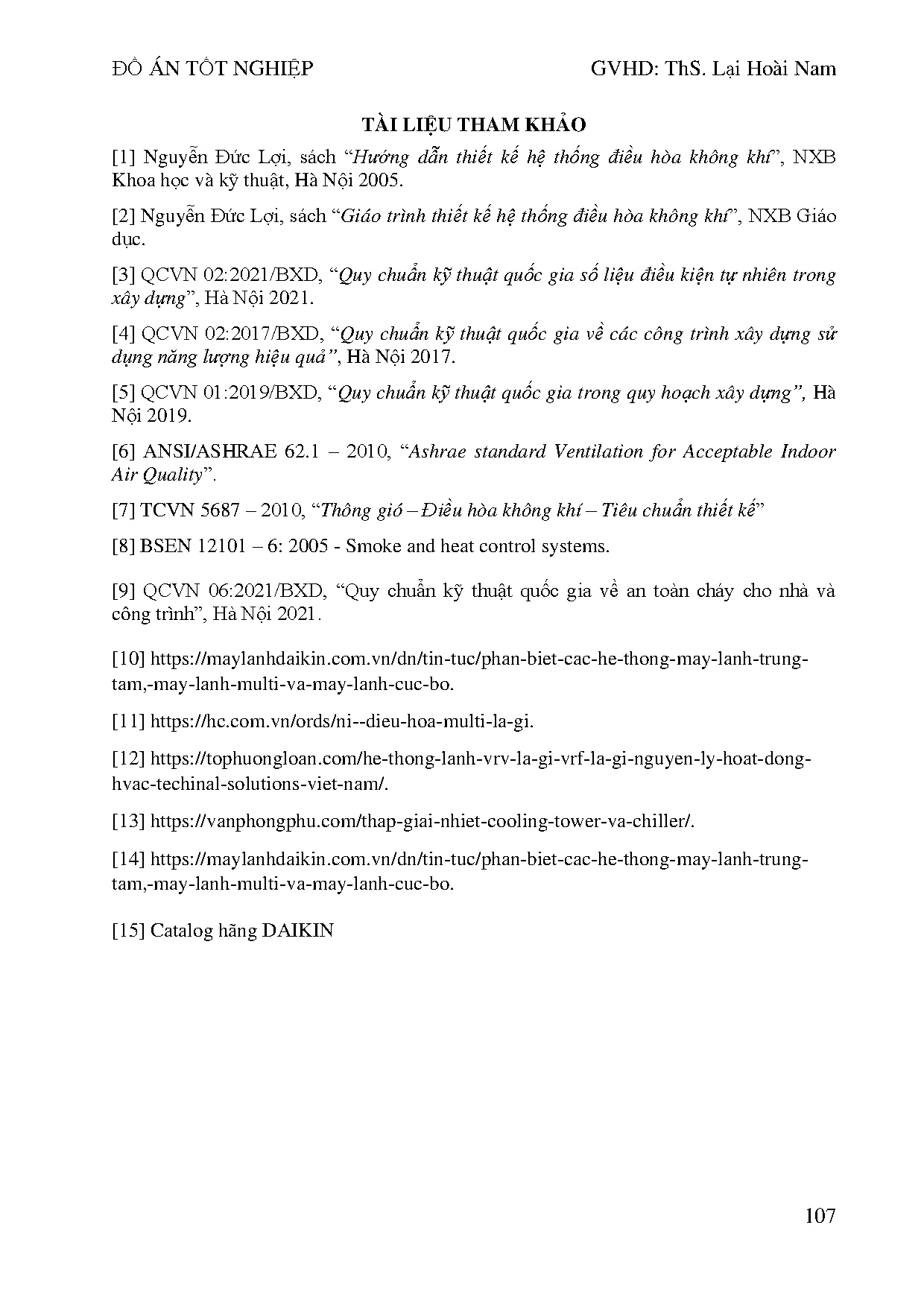 Đồ án tốt nghiệp - Tính toán - kiểm tra hệ thống điều hòa không khí Khu căn hộ CTPPHTPPTVTKBVBPMRM 2 - Trang 123
