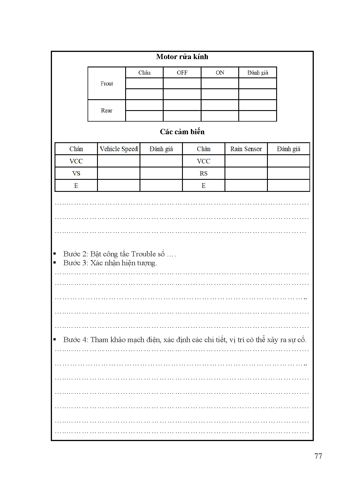 Đồ án tốt nghiệp - Nghiên cứu, thực hiện mô hình hệ thống gạt mưa trên ô tô phục vụ giảng dạy - Trang 92