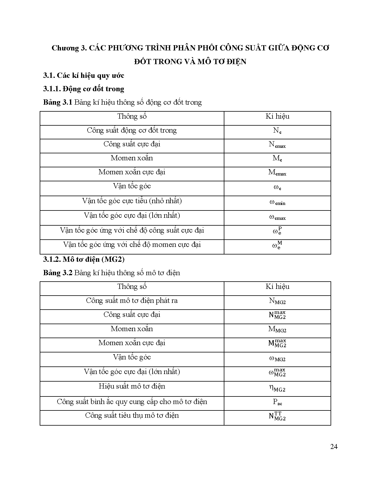 Đồ án tốt nghiệp - Nghiên cứu sự phân phối công suất và năng lượng trên xe hybrid kiểu hỗn hợp - Trang 44